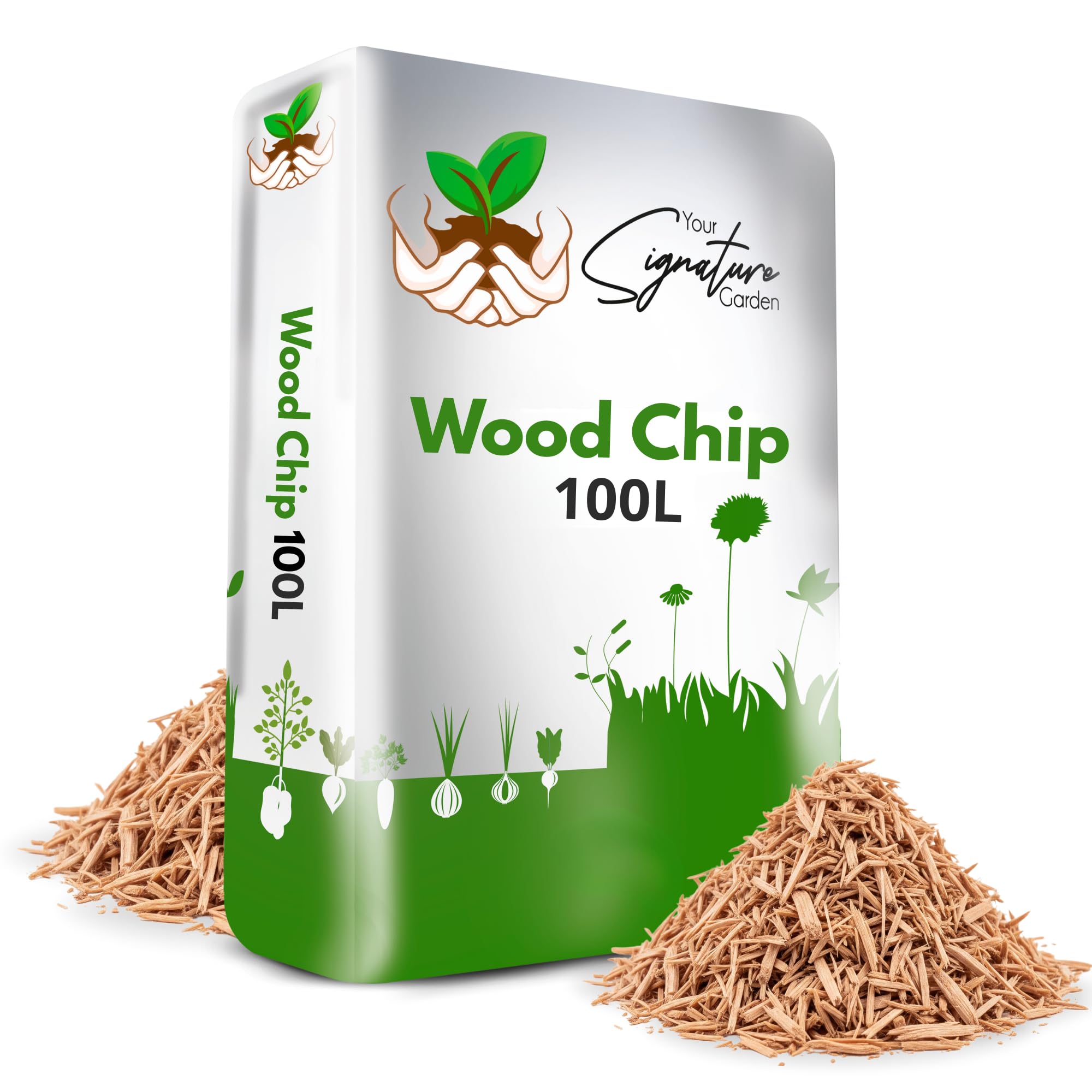 Laeto Your Signature Garden Wood Chippings For Garden | 100L Bag of Wood Chips For Mulching, Weed Control, Landscaping, Kids Play Areas & Reptile, Chicken Bedding