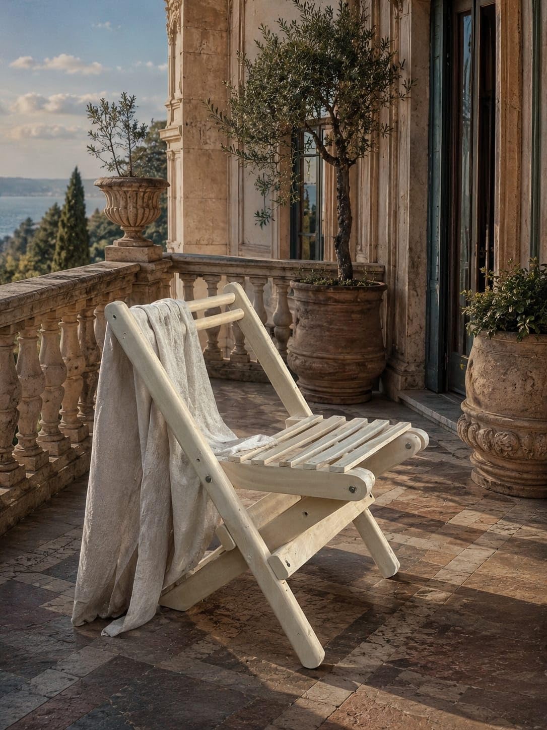 Premium Foldable Wooden Chair | Solid Wood Folding Chair for Balcony, Garden, Patio, Terrace, Living Room & Outdoor Seating | Space Saving Portable Chair-image-48