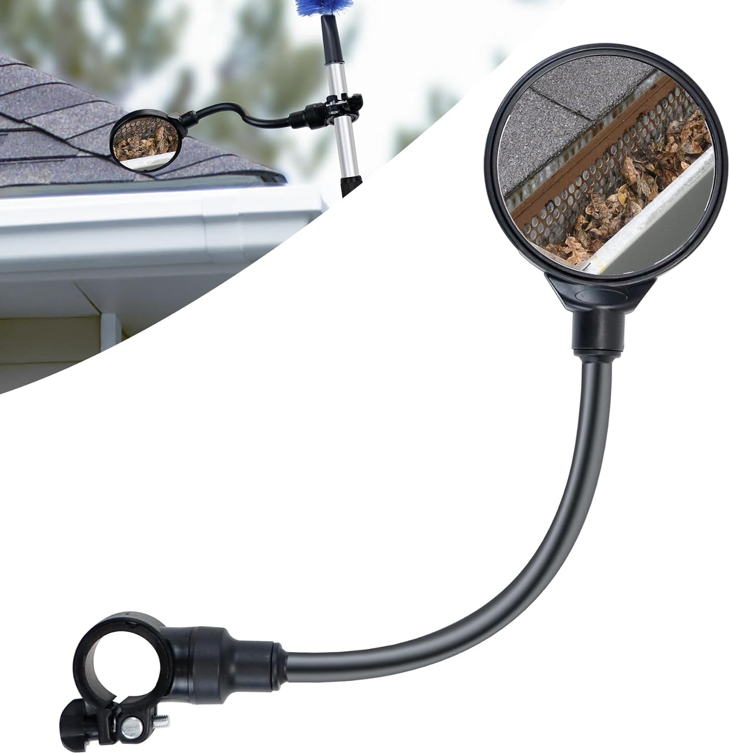 Air Jade Rotatable Mini Inspection Mirror for Telescopic Pole