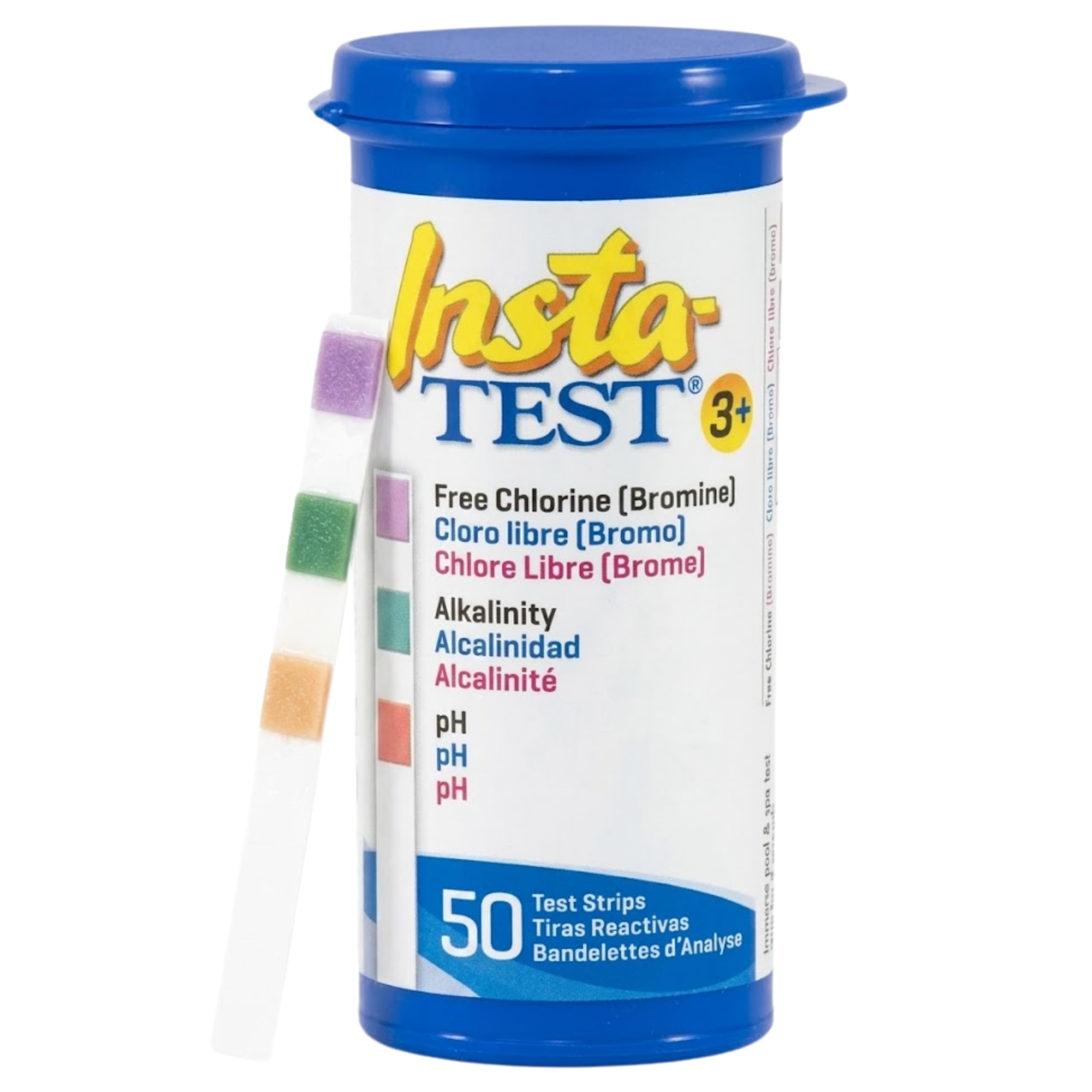 LaMotte Insta-Test 3-Way Swimming Pool and Spa Test Strip (Tests for Chlorine, Bromine, pH and Alkalinity)