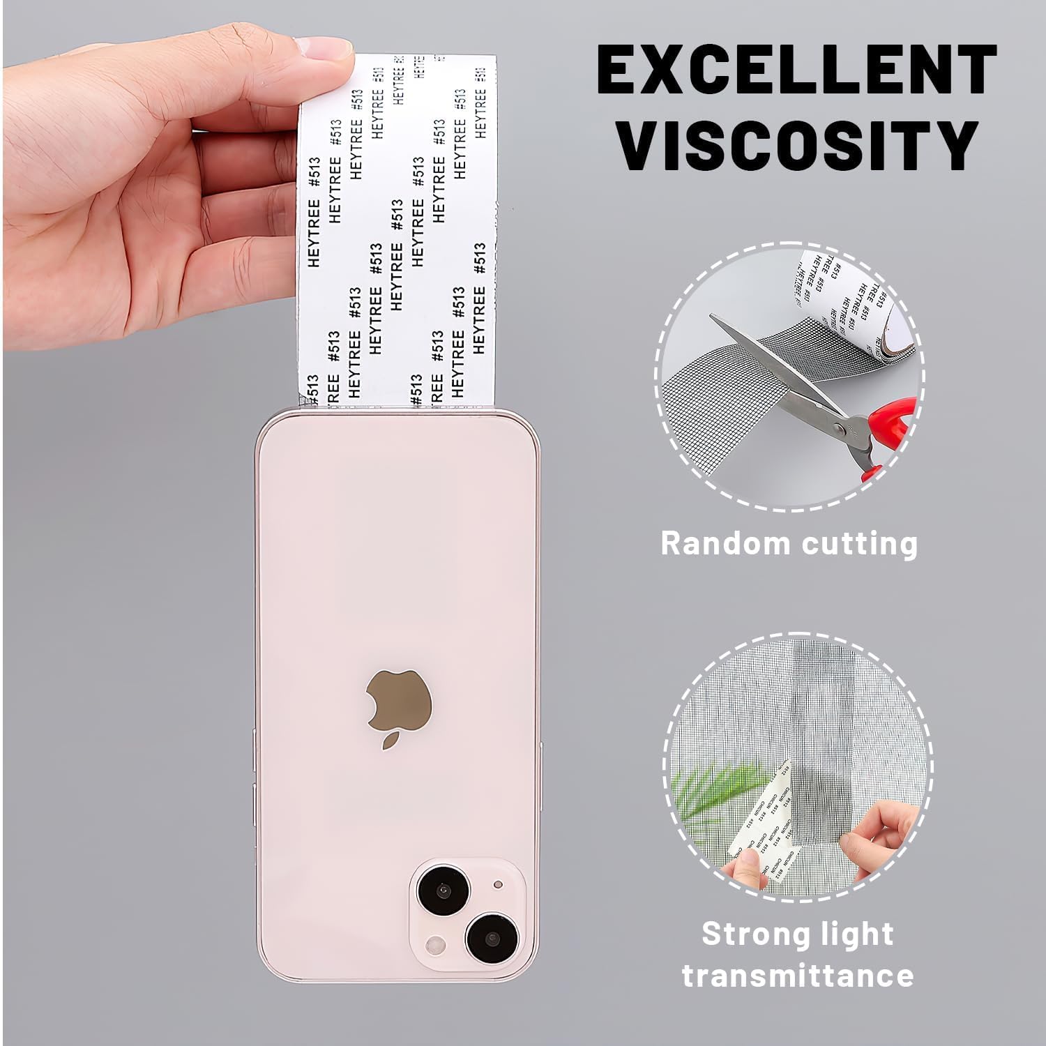 Mosquito Net Patch Repair Tape, Window Screen Repair Tap, Strong Adhesive & Waterproof Window Mosquito net Covering Mesh Tape for Door Tears Holes Screen Patch Repair (200Cm X 5CM) (2, Multi) — Amazon image 9