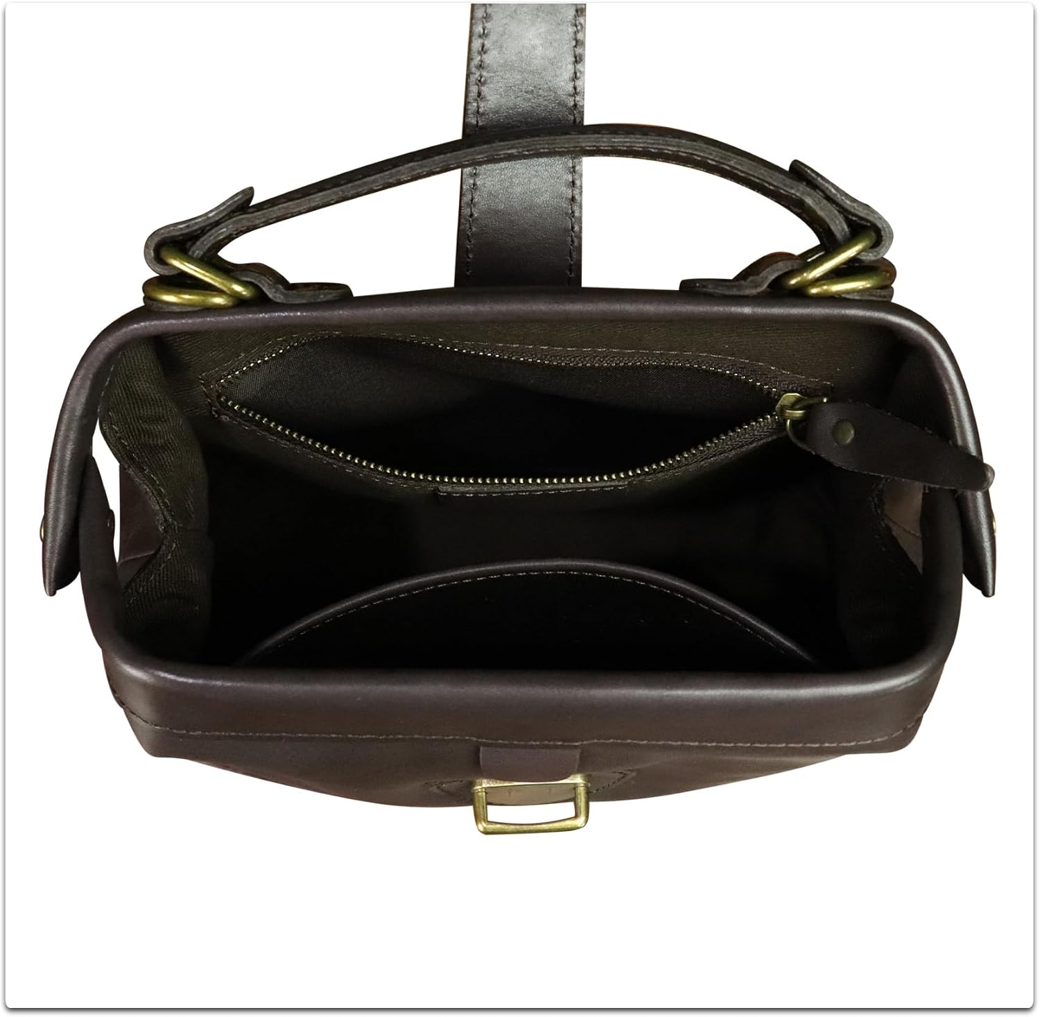 Genuine Leather Small Purses and Handbags for Women Designer Vintage Doctor Style Crossbody Bag Shoulder Satchel Phone Bag