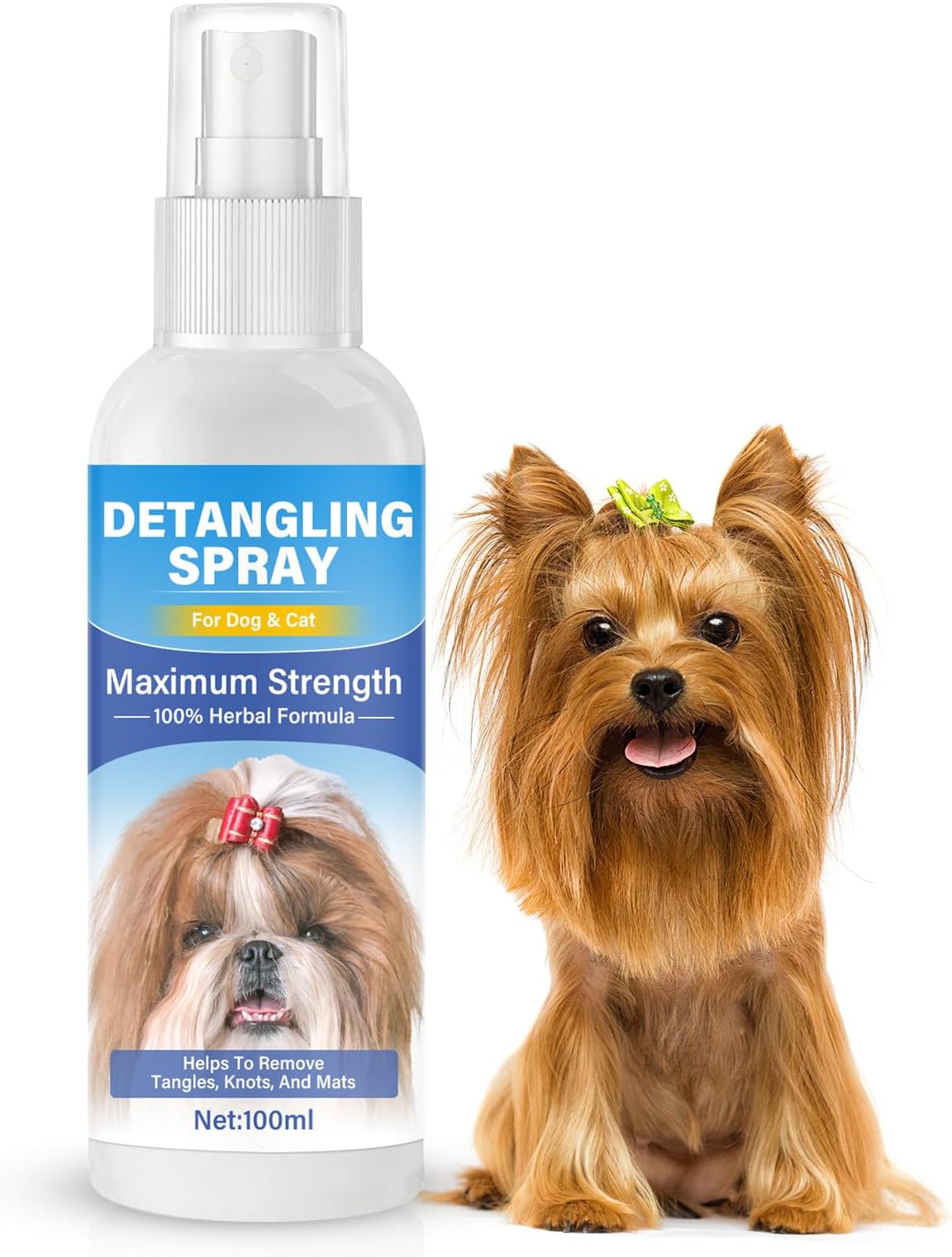 Dog Detangler Spray, Dematting Spray for Dogs & Cats