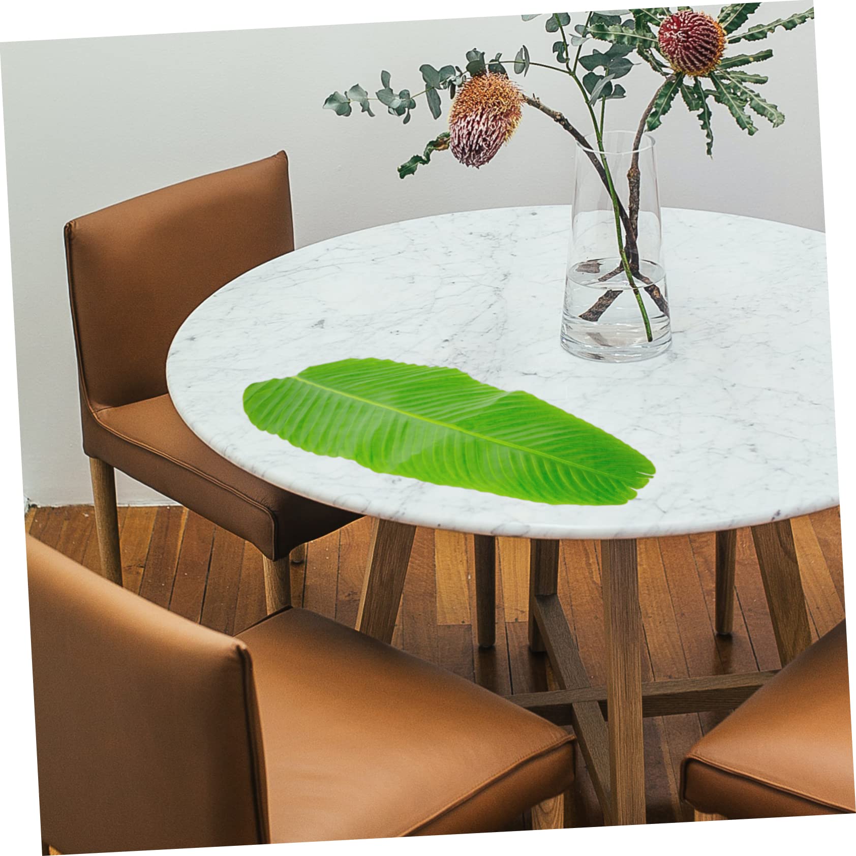 Zerodeko 10piezas Manteles Individuales Plátano Artificiales De Decoración Elegante para Cocina y Restaurante