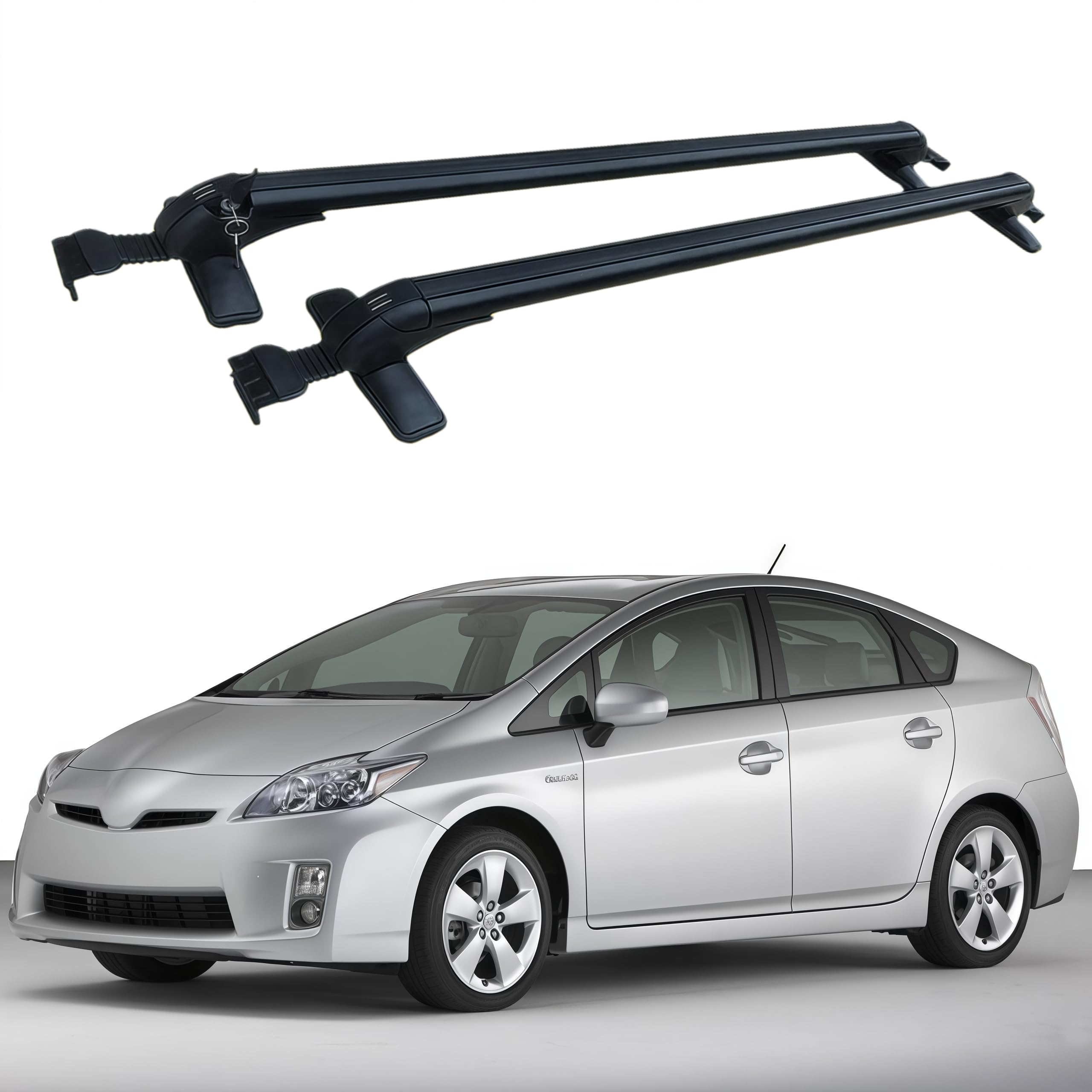 2PCS Roof Rack Rail Cross Bars