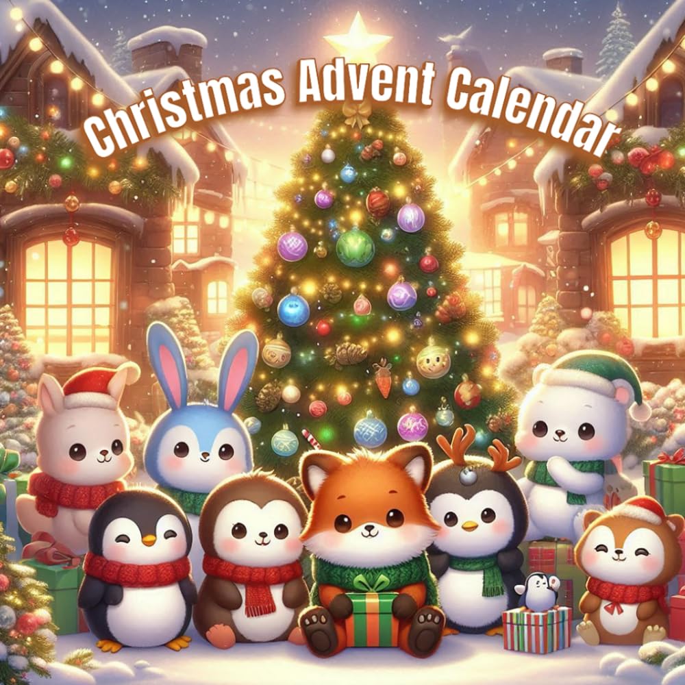 Christmas Advent Calendar: calendrier de l'Avent a colorier | 1 dessin par jour jusqu'a Noël | Activité magique et créative