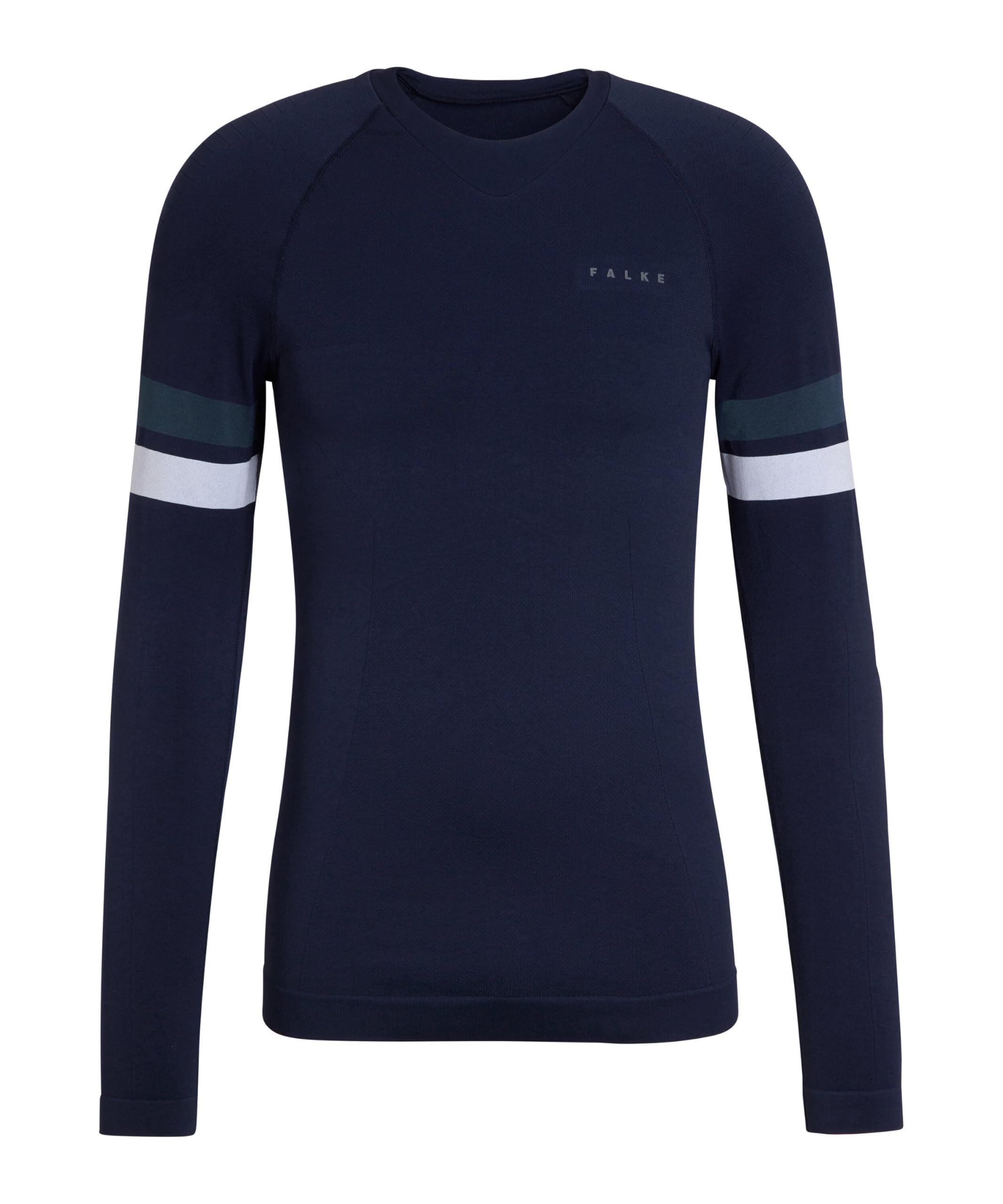 FALKE Mężczyźni Warstwa podstawowa (góra) Maximum Warm Trend Round Neck M L/s Sh materiał funkcyjny szybkoschnące termoaktywne 1 Sztuka, Niebieski Space Blue 6116, M