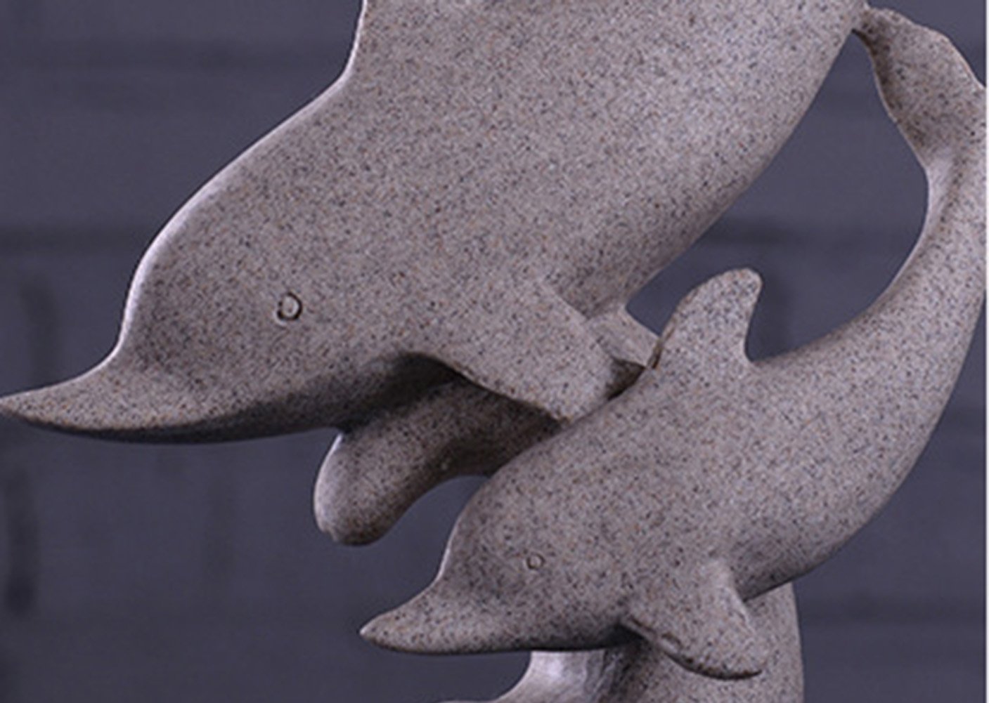 Decorazioni for Acquario, Delfino Bianco, Ornamenti for Acquario, Decorazioni for la casa, Regalo(Brown)