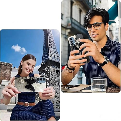 Miniatura 7 de B-wishy Paquete de 2 fundas para OnePlus Nord N200 5G a prueba de golpes, diseño delgado, antideslizante, funda para teléfono Nord N200 5G (negro)