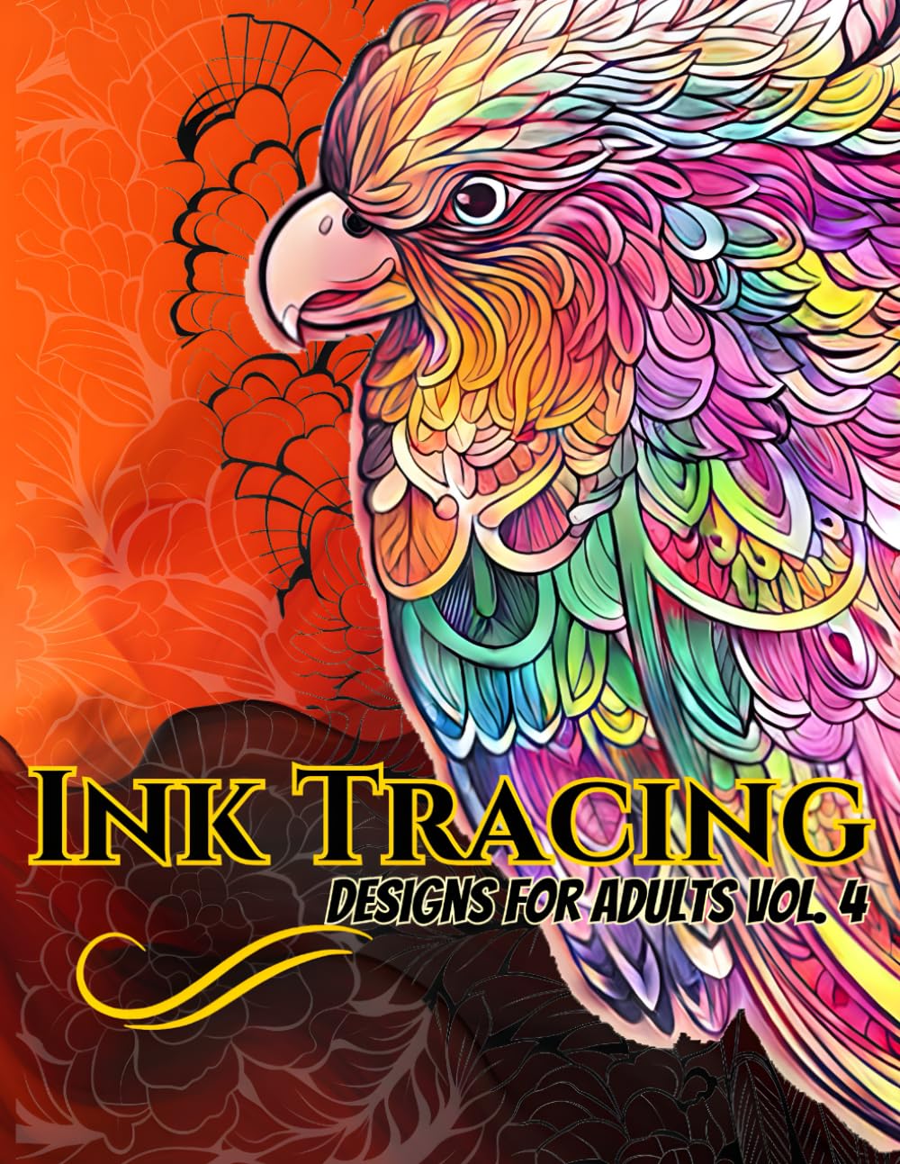 Ink Tracing Designs for Adults Vol. 4: Mandala Animal Patterns for Relaxation, Stress Relief, and Mindful Creativity: A Therapeutic Tracing Experience for Adults