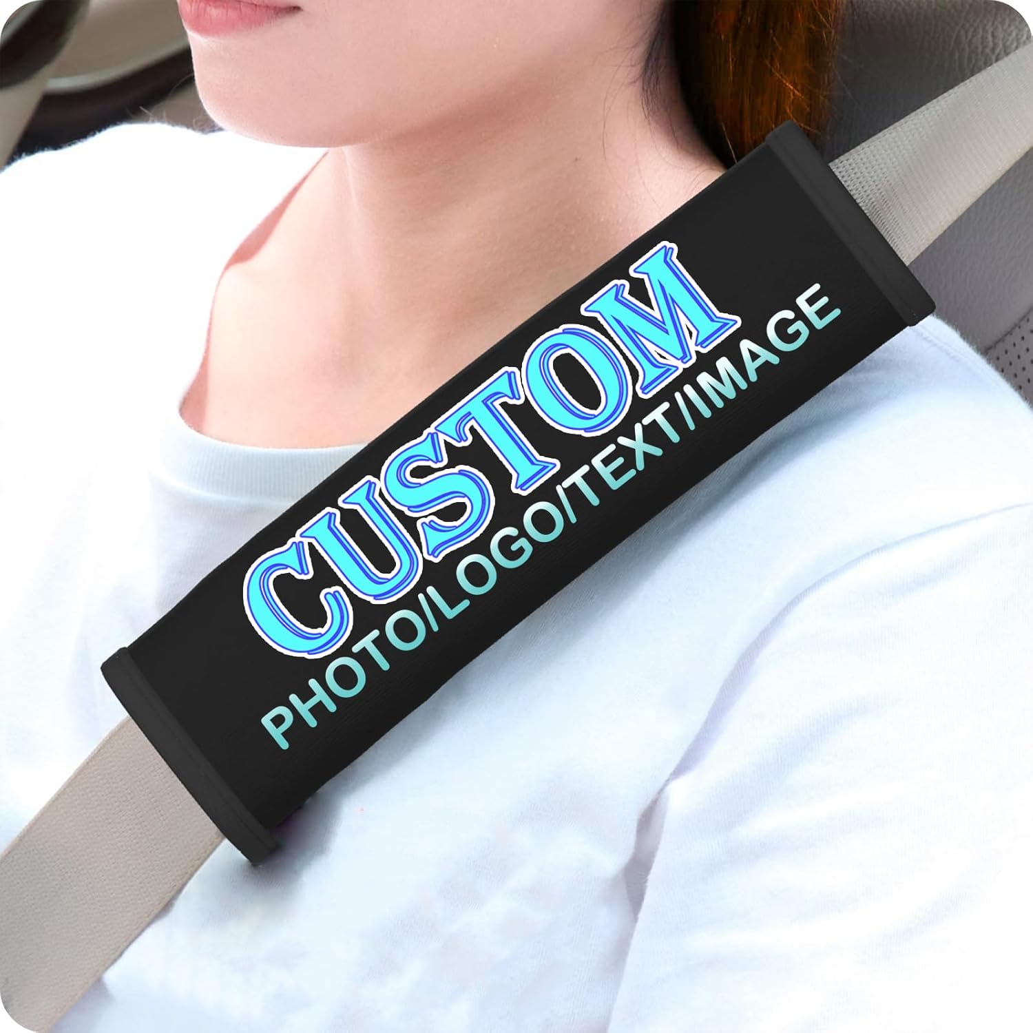 LFLQMIB Custom Car Seat Belt Pad Personalized Seat Belt Pad