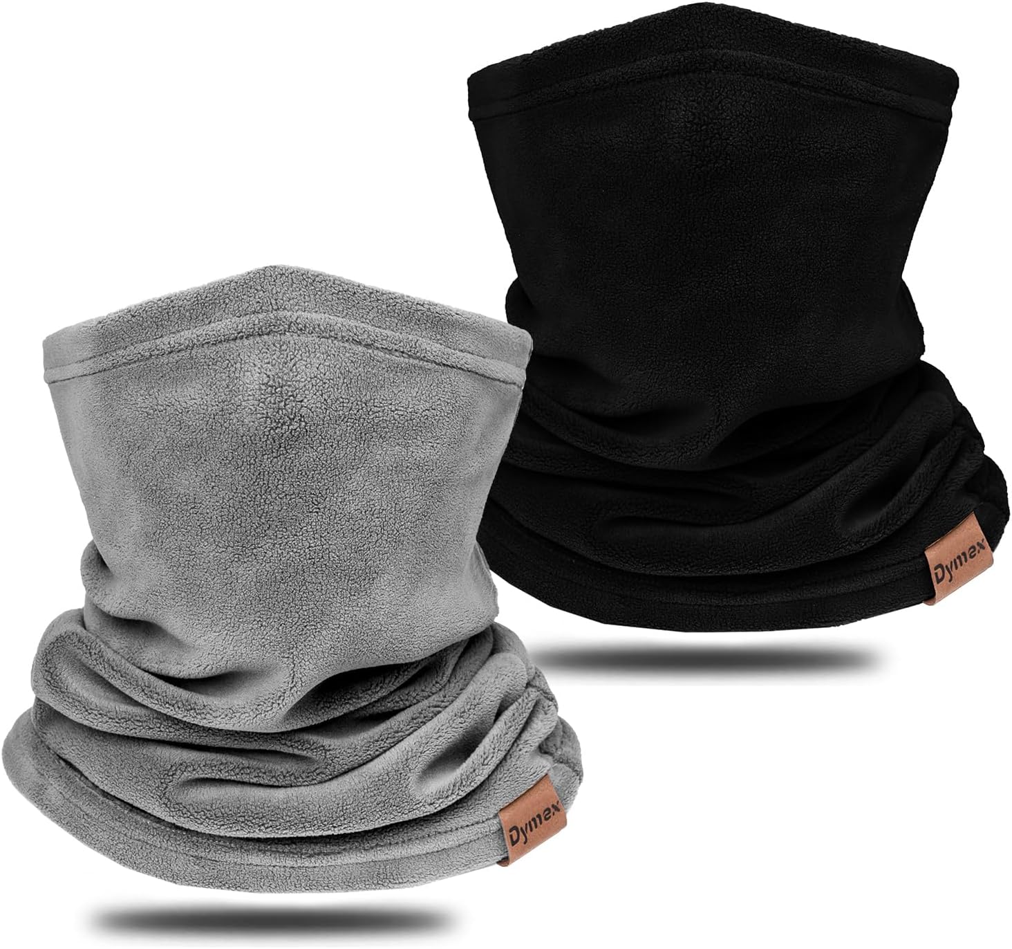 Neck Warmer Winter Neck Gaiter Face Mask Balaclavas for Women Men, Soft Fleece Face Cover Mask for Skiing Motorcycle-2 Pack