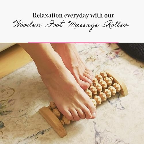 Miniatura 8 de tuuli Masajeador de pies de madera, rodillo muscular ranurado, ayuda a aliviar la tensión muscular y mejorar la circulación sanguínea, herramientas