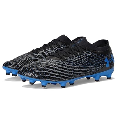 Under Armour Magnetico Pro 5 Soccer Cleats Soccer Shoes Black/Titan Gray/Blue Atlantis