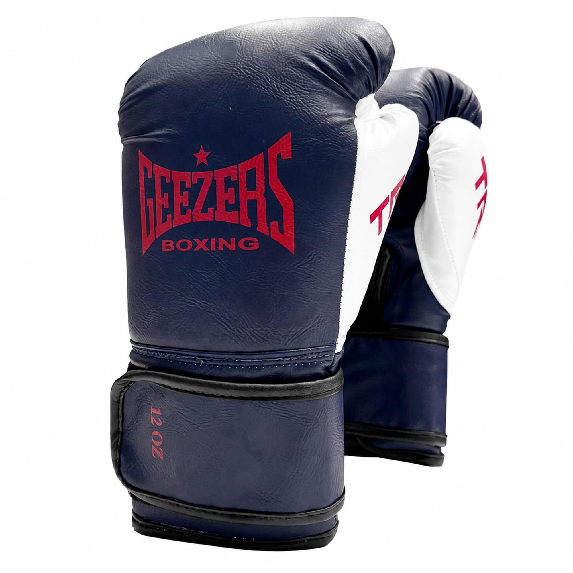Geezers Boxing TRG Training Glove, Hook and Loop, Ideal for men, women and Juniors, Sparring, punching bag and focus mitts workout (Blue, 12oz)