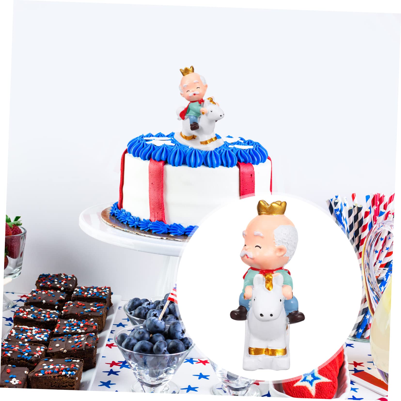 Alipis 6pièces Figurines Adorables De -Parents Résine pour Décoration De Gâteau De Saint-Valentin Et Souvenir De Mariage