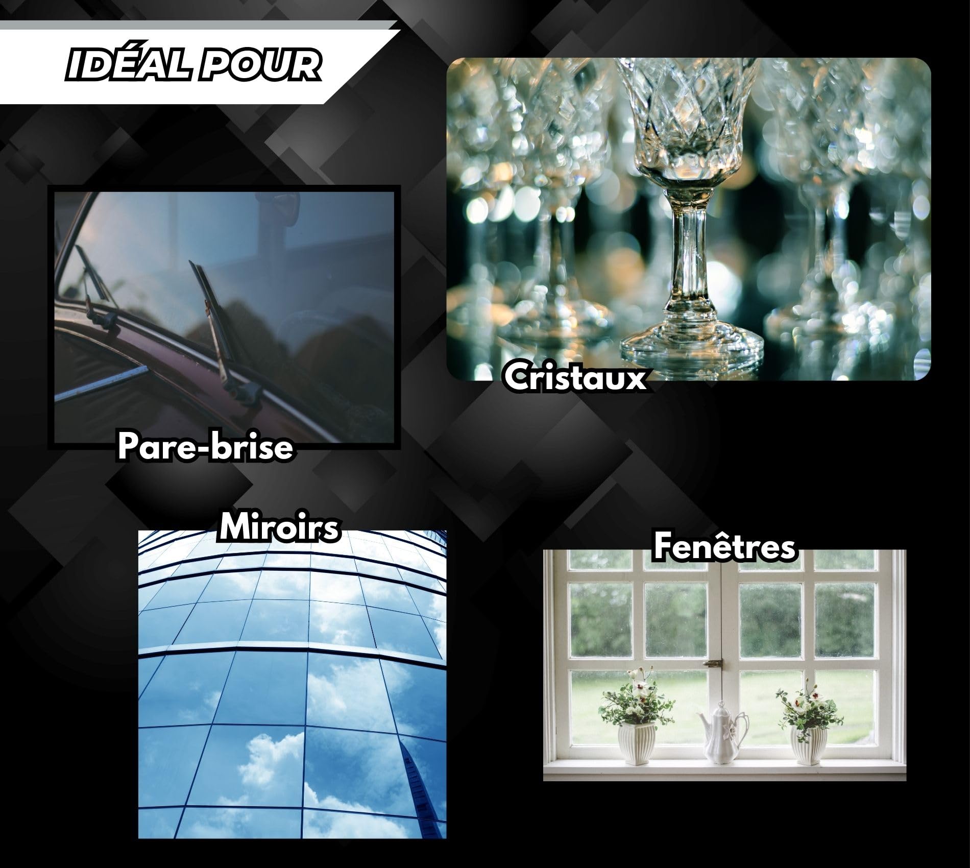 Glass Polish 250g Pâte abrasive pour polir et réparer les surfaces en verre élimine les rayures et l'opacité Idéal pour vitres et rétroviseurs voiture moto bateau carrosserie