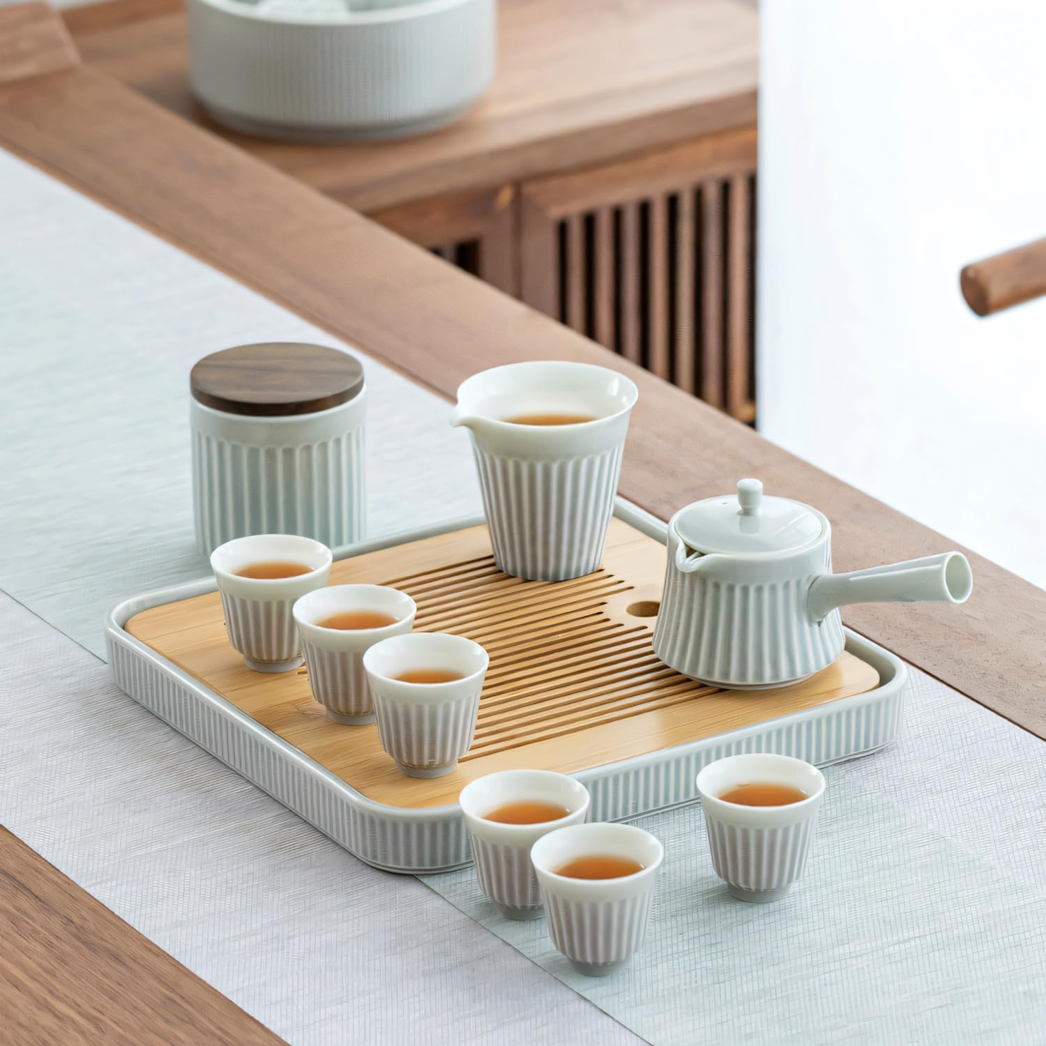 Amazon.co.jp: IwaiLoft 中国茶器 ティーセット 台湾茶器セット 急須 