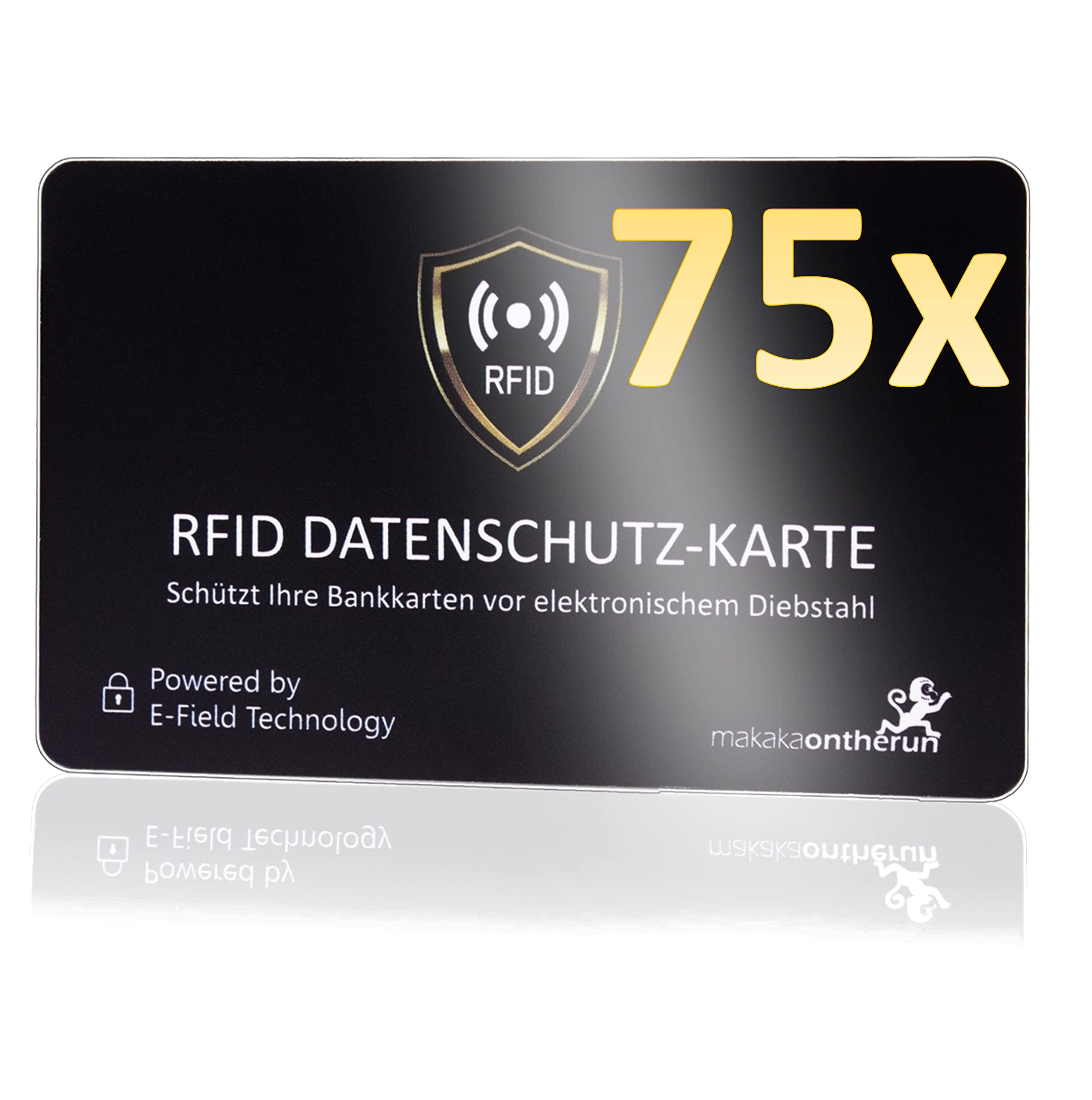 DEKRA + EMV sprawdzona karta blokująca RFID 360° ochrona RFID zakłócacz elektroniczny - karta blokująca NFC - karta ochronna do dużego portfela - karta ochronna przed kradzieżą danych - karta