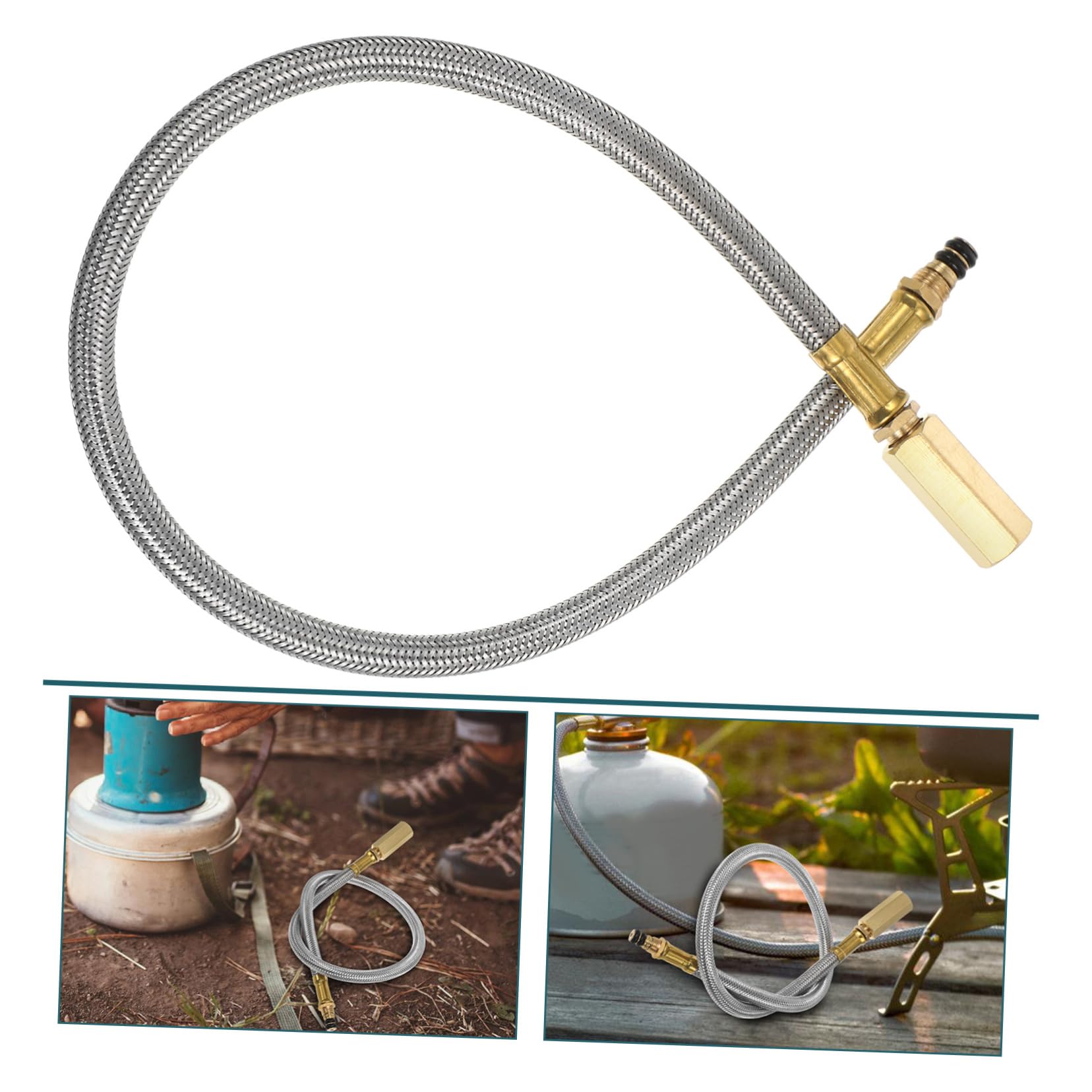 Tubo di Prolunga in Acciaio Inossidabile per Bruciatore Gas da Campeggio Design Multifunzionale per Fornello e Barbecue per Escursionismo e Barbecue All'aperto