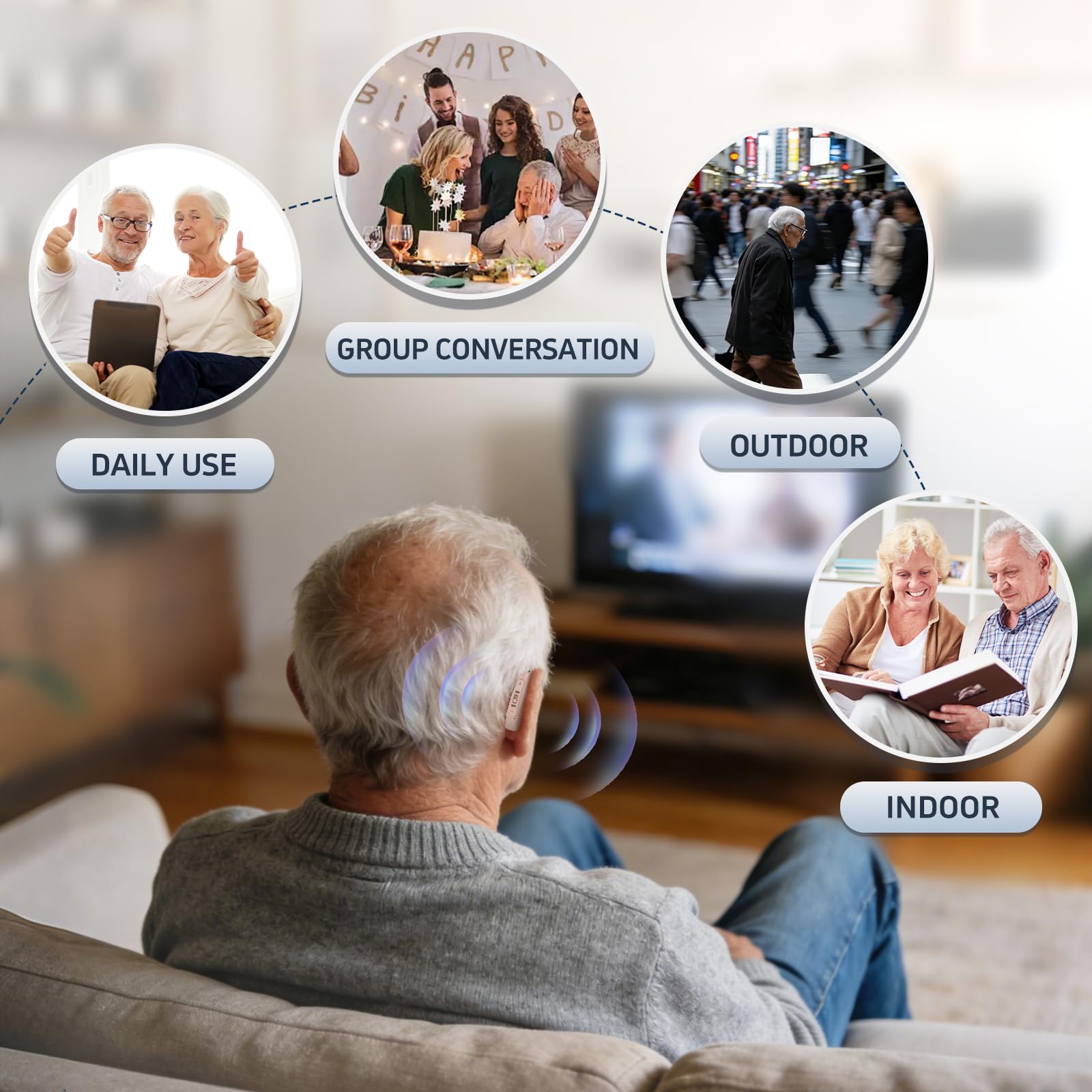 Dispositivo auditivo digital intrauditivo para adultos
