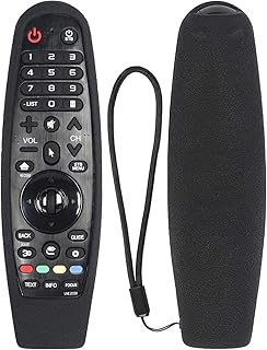 CHUNGHOP Protective Silicone Remote Case for AN-MR19BA AN-MR18BA AN-MR600 AN-MR650 AN-MR20GA LG Magic Remote Case Remote Cover for LG 3D Smart TV Magic Remote Cover (Black)