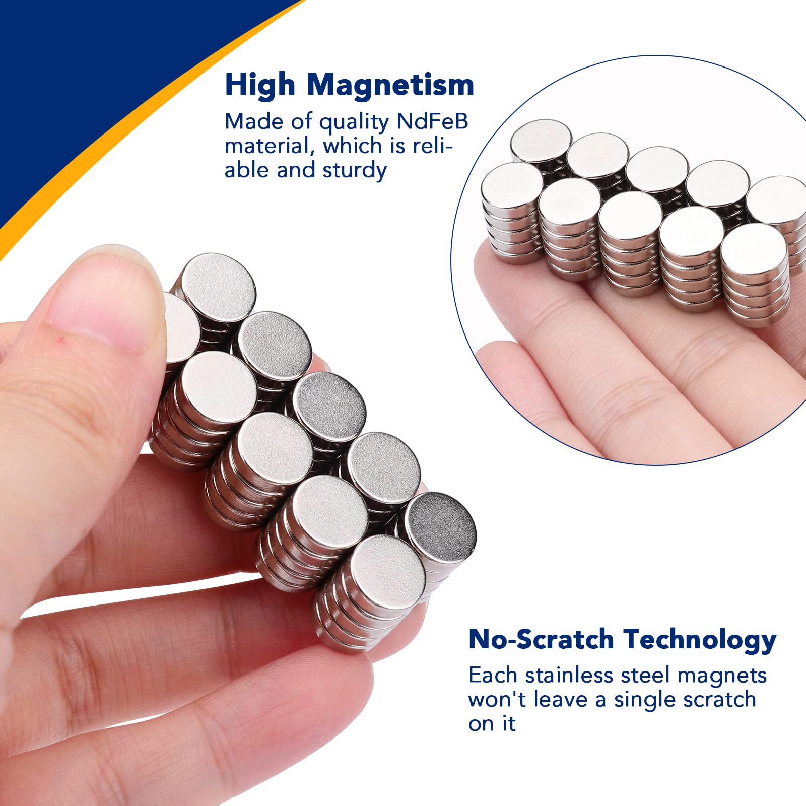 DIYMAG 50Pcs Small Refrigerator Magnets, 10x3mm Round Rare Earth Magnet — Amazon image 6