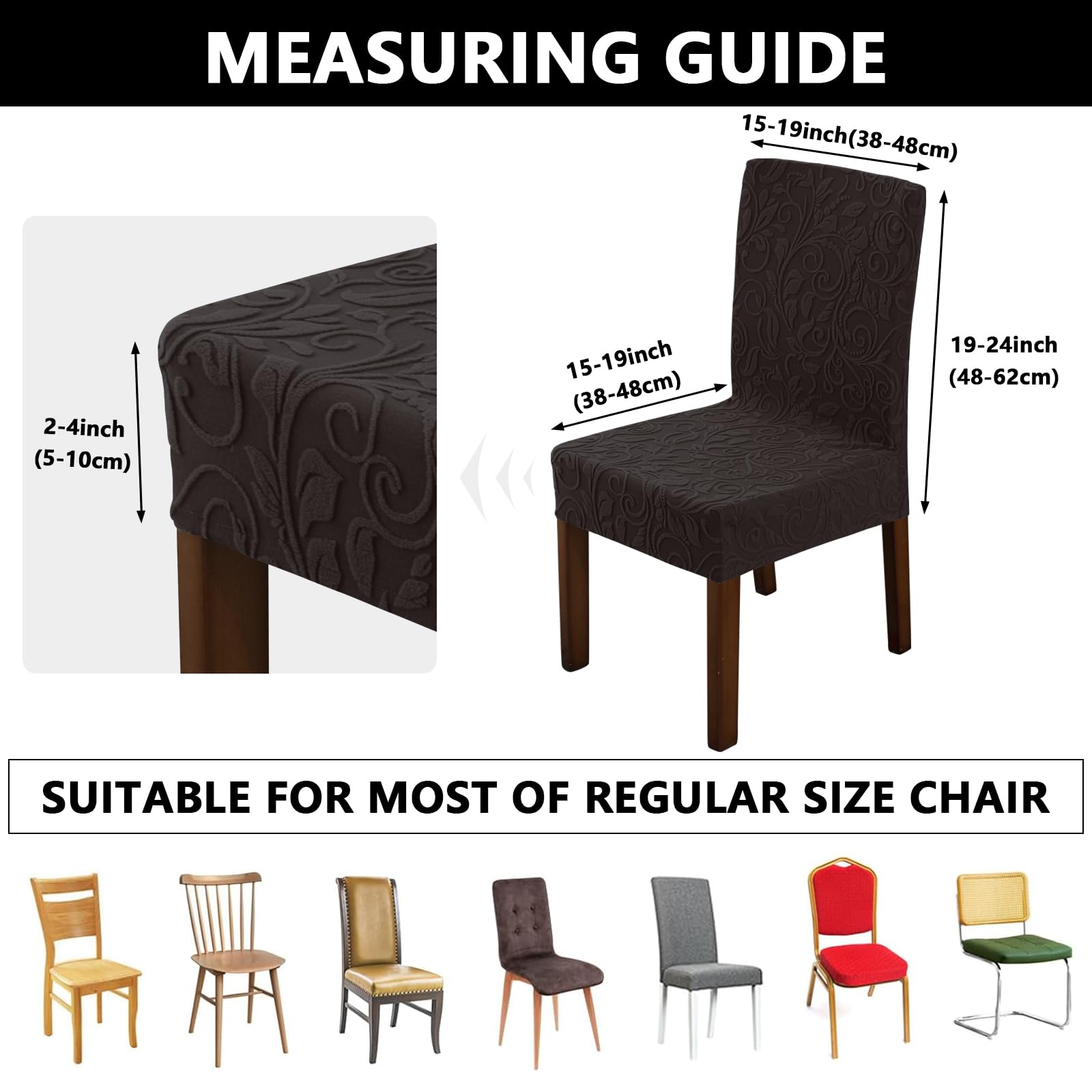 LiveGo Dining Chair Slipcover with Storage Bag - Image 3