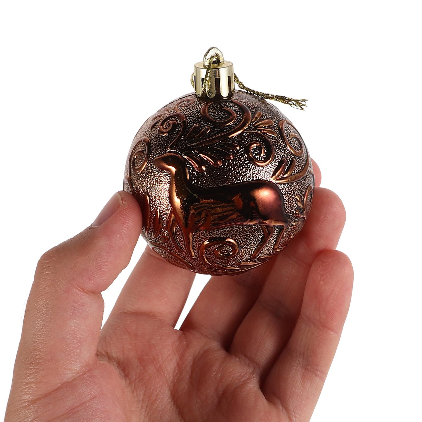 Toyvian 48 Stück Weihnachtsbaumkugel Satz mit Achtkantigen Sternen und