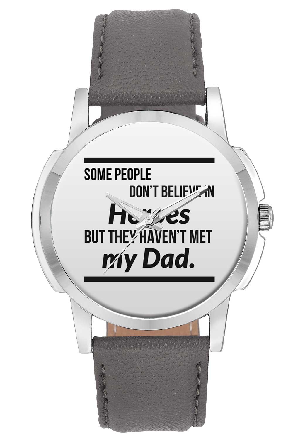 BIGOWL Wrist Watch for Men - My Dad My Hero - Analog Mens and Boys Unique Quartz Leather Band Round Designer dial Watch (B074CNGQYH) Amazon Price History, Amazon Price Tracker