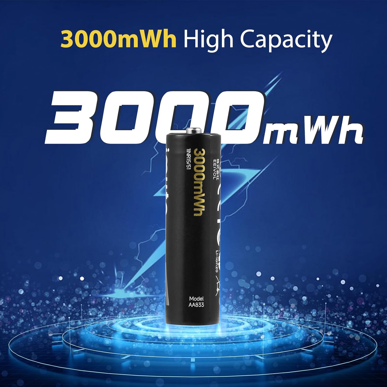 FragrantBodyOilz ANTPO Rechargeable AA Batteries Lithium with Charger, 8 Pack 1.5V 3000mWh Double A Batteries Rechargeable, Long Lasting AA Li-ion Battery with Integrated Charging Storage Box