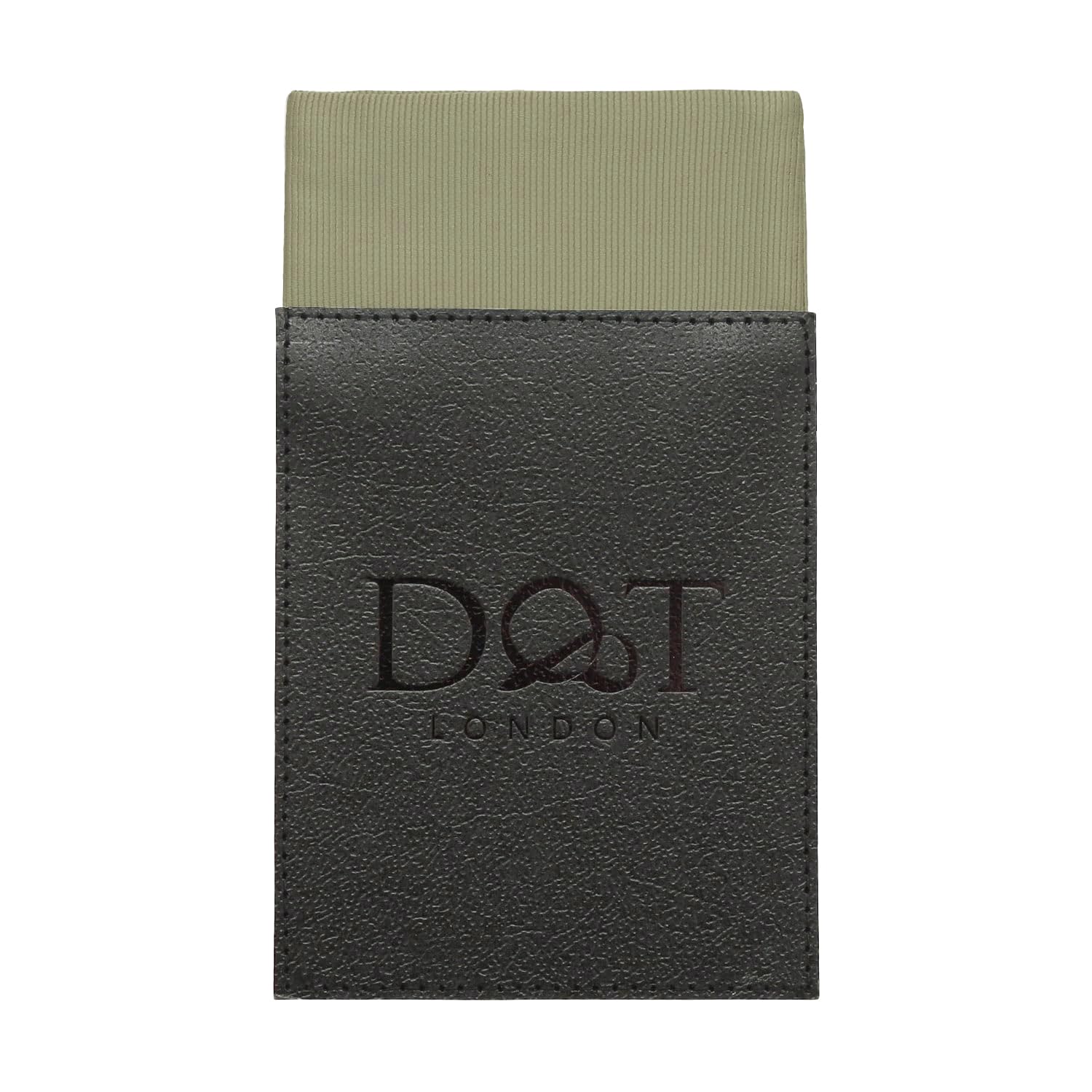 DQT Mens Plain Twill Pre-Folded Pocket Square - Wedding, Business & Formal Suit Handkerchief - Sage - Fold