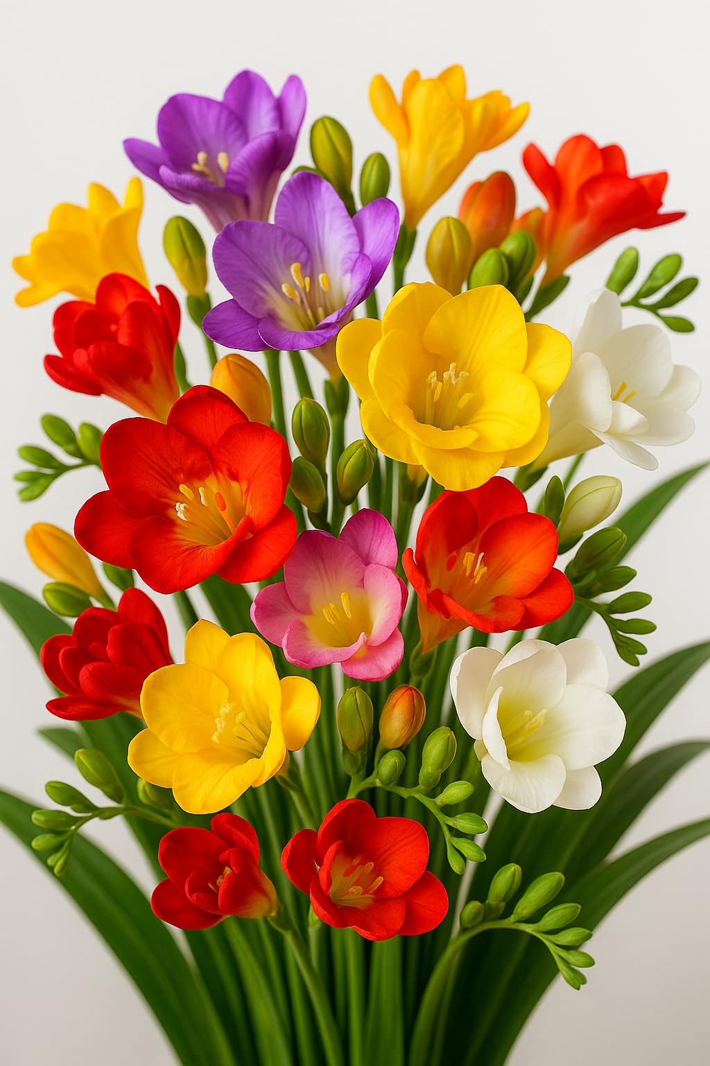 Freesia Flower Bulbs Pack | Highly Fragrant, Easy to Grow, Spring Bloom, Indoor/Outdoor, PerfectforCutFlowers (10, Mix)