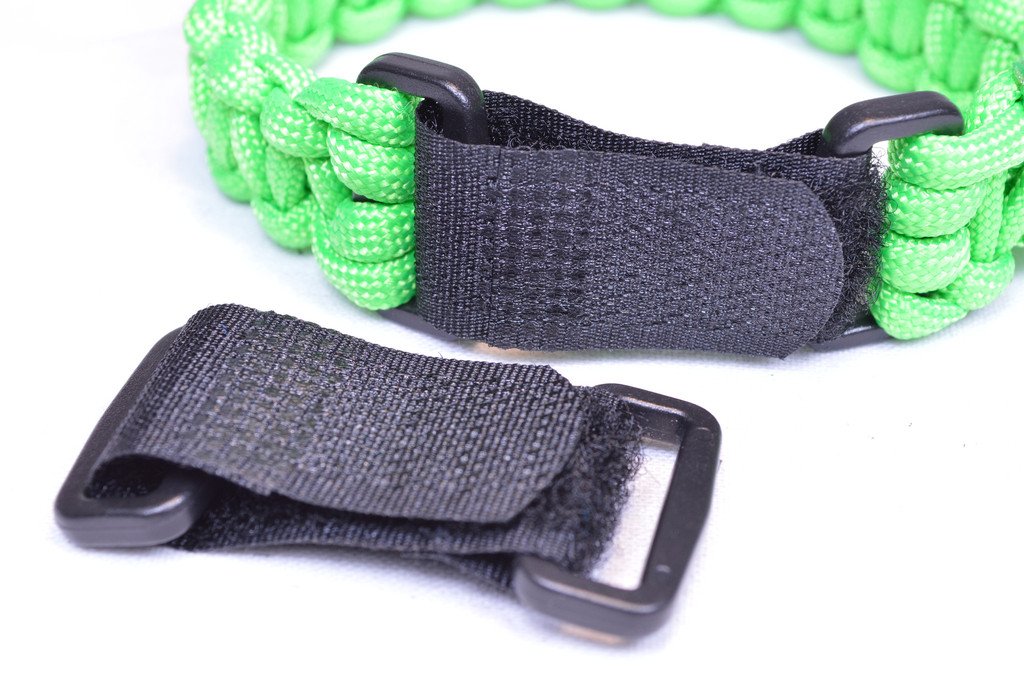 Paracord Adjustable Buckle - Multiple Size Packs - Hook and Loop - Make Bracelets Adjustable - Dog Collars - 5 Pack