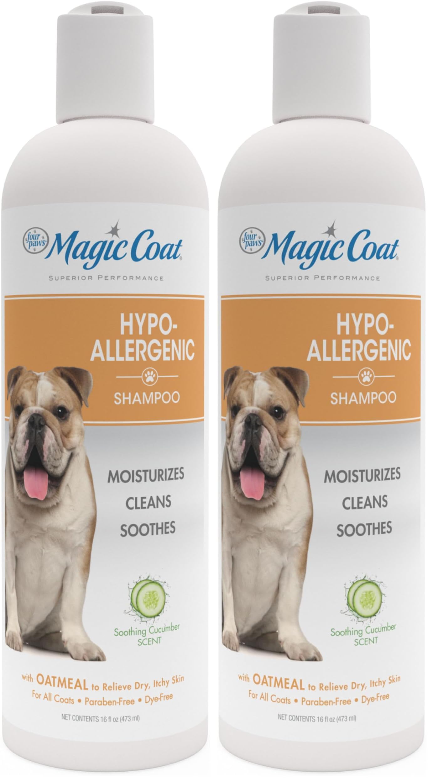 Four Paws Magic Coat Dog Shampoos for Dogs, Dog Grooming Supplies, Dog Bathing Supplies, Made in USA (Pack of 2)