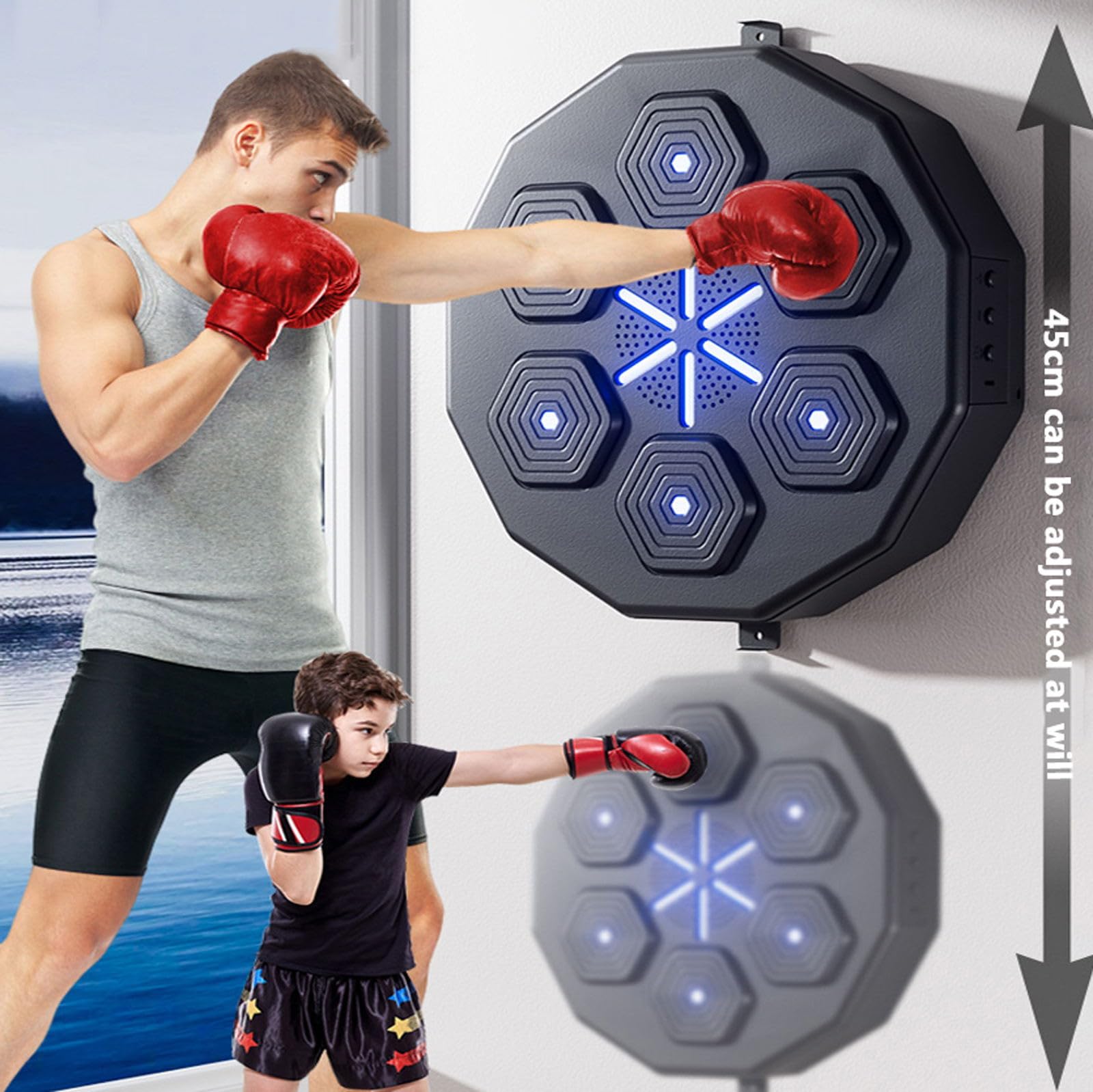 Boxing Machine For Adults Music Music Boxing Machine, Wall Mounted