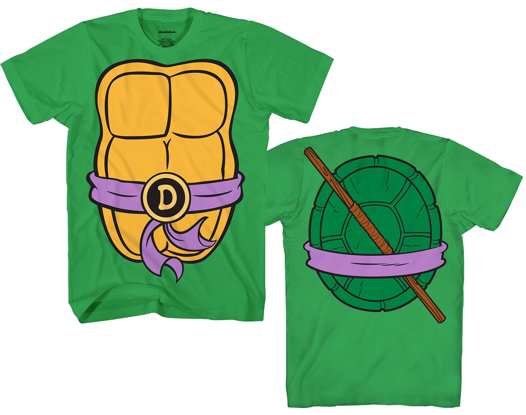 Teenage Mutant Ninja Turtles TMNT Boys Costume Youth T-Shirt Donatello Large