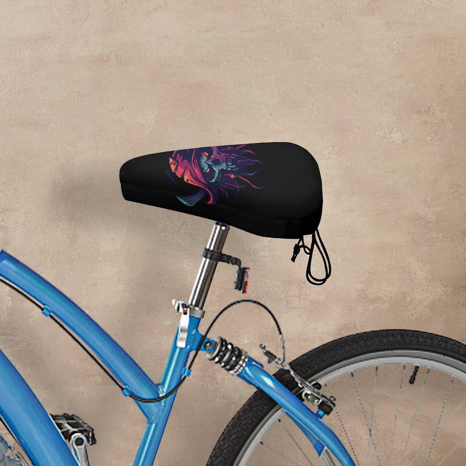 Sella protettiva per bicicletta con teschio pirata