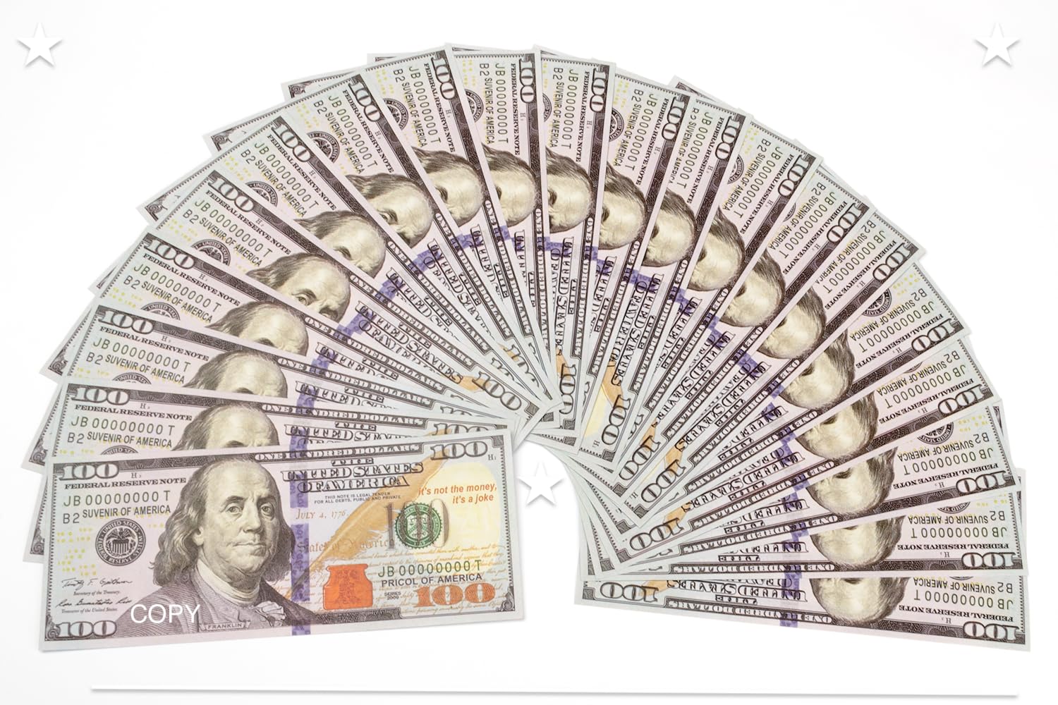 Copy Prop 100 𝖯𝖼𝗌 for Music Videos and Birthday Party,Magician, Prank Teaching, Table Game 100 Doll ar