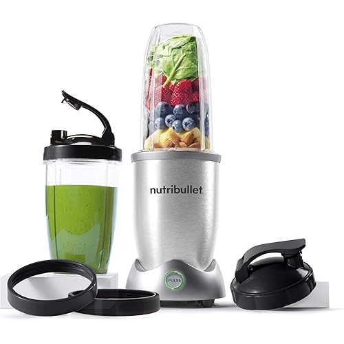 NutriBullet N12-1001 10pc Single Serve Blender, Includes Travel Cup, One Size, Gray