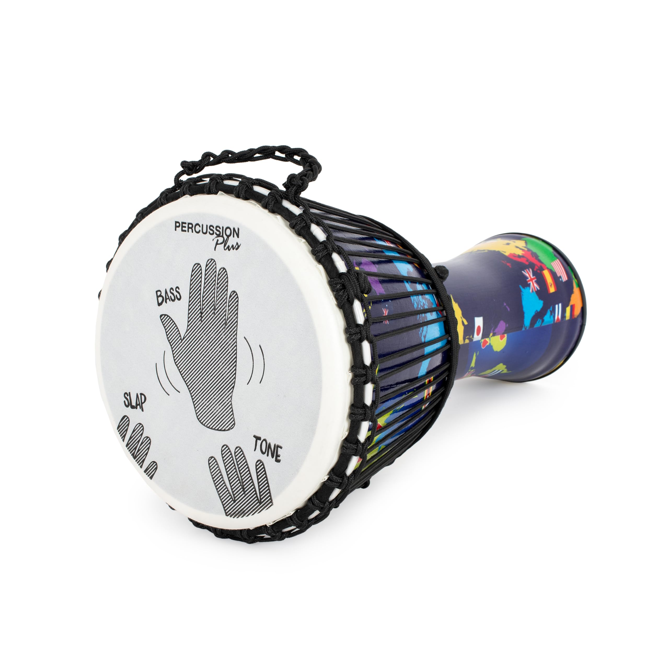 Percussion Plus World Slap Djembe cuerda afinada – 25,4 cm (cabeza)