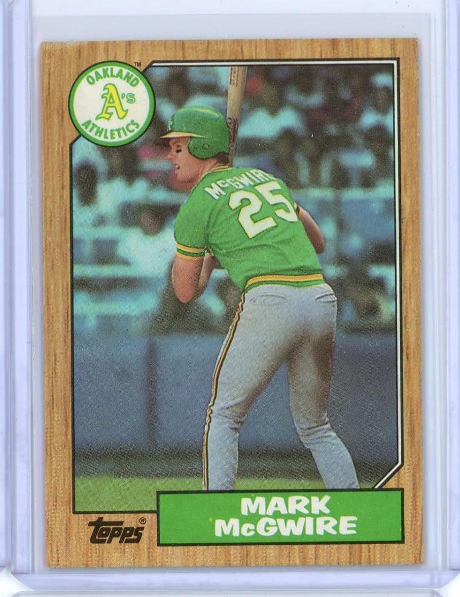Vintage 1987 Topps Mark McGwire #366 Rookie RC Baseball Card