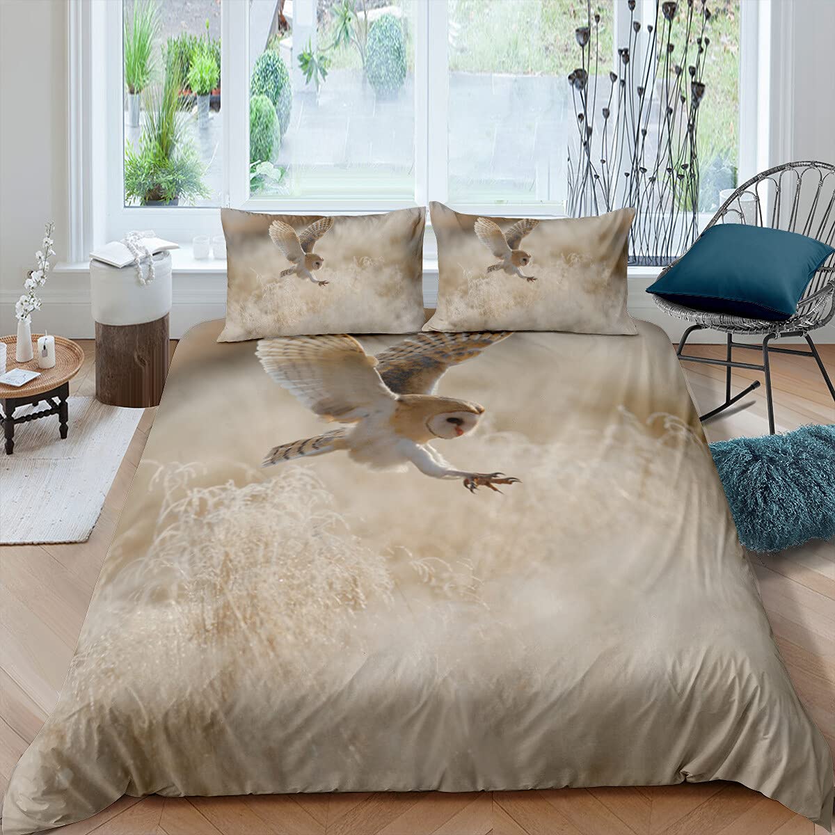 Bedding Sets Full Size Hunting Barn Owl Duvet Cover Sets