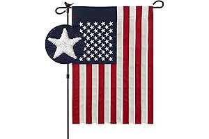Bradford Embroidered American Garden Flag 12"x18" Double Sided