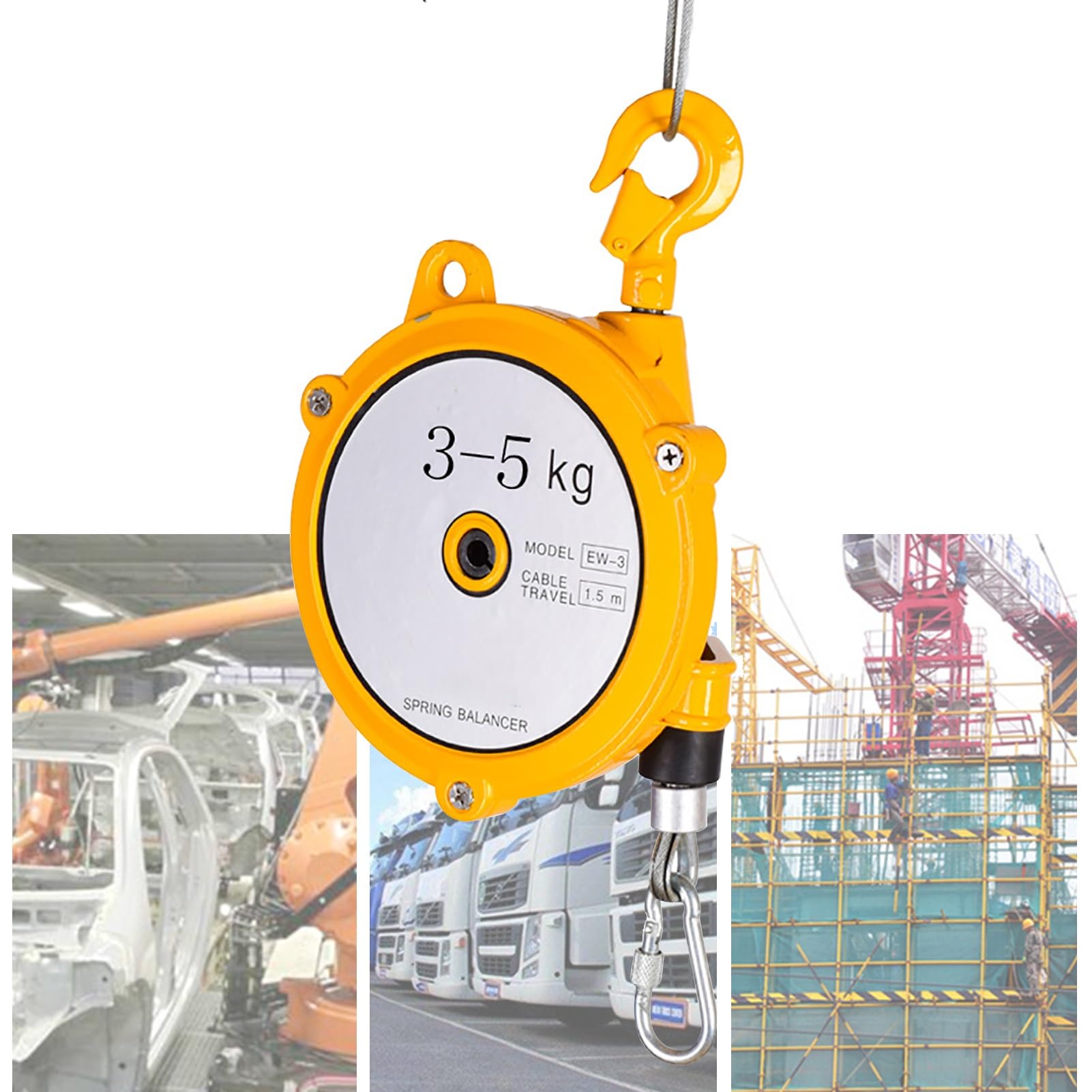 Rohcghc One Color Spring Balancer, 1.5 Meter Stretch Length, Spring Balancer With Self-Locking Function, For Factory Workshop Construction Machinery