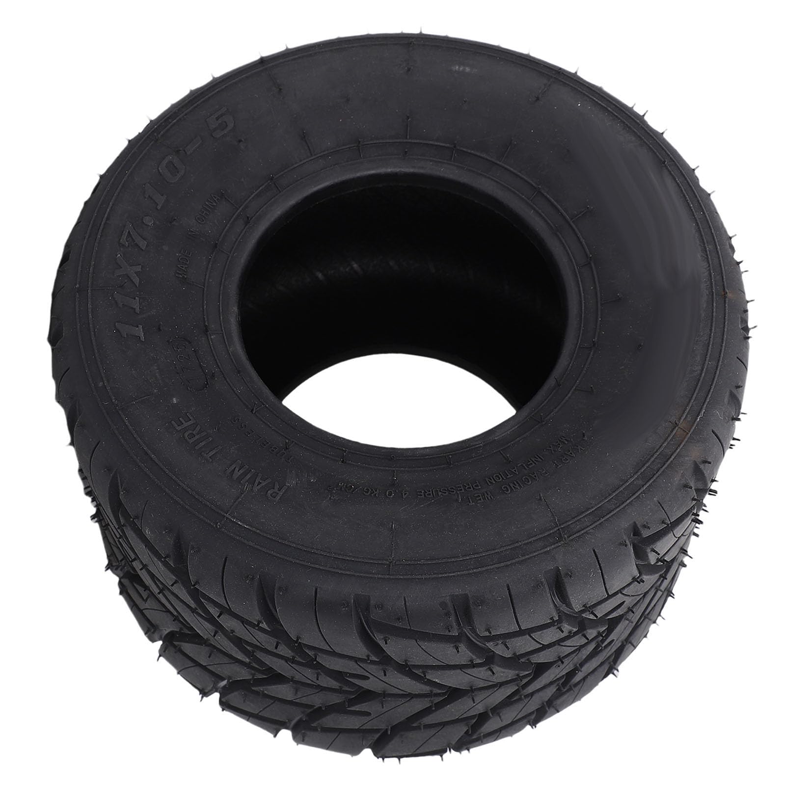 HUIOP Pneumatico Posteriore Tubeless Go Kart Battistrada Antiscivolo Stabile 11x7.10-5 Pneumatico da Pioggia Antideflagrante per Drift Trike e Go Kart