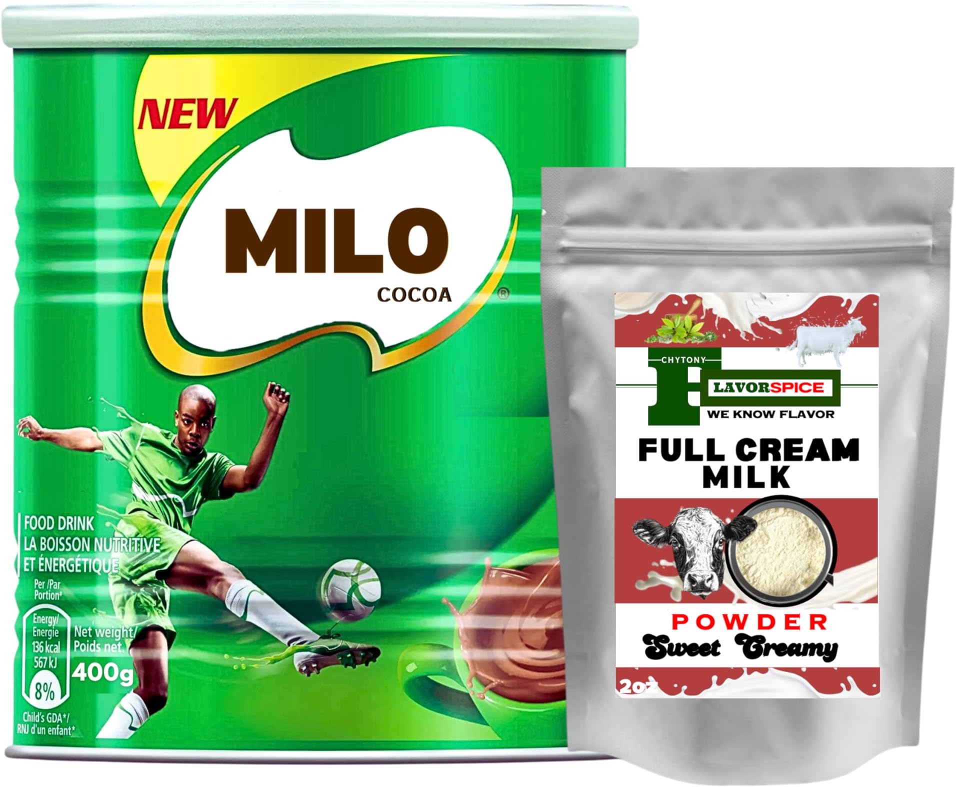 Chocolate Coco 400g TIN | With Free Flavor Spice Full Cream Powder Milk 2oz