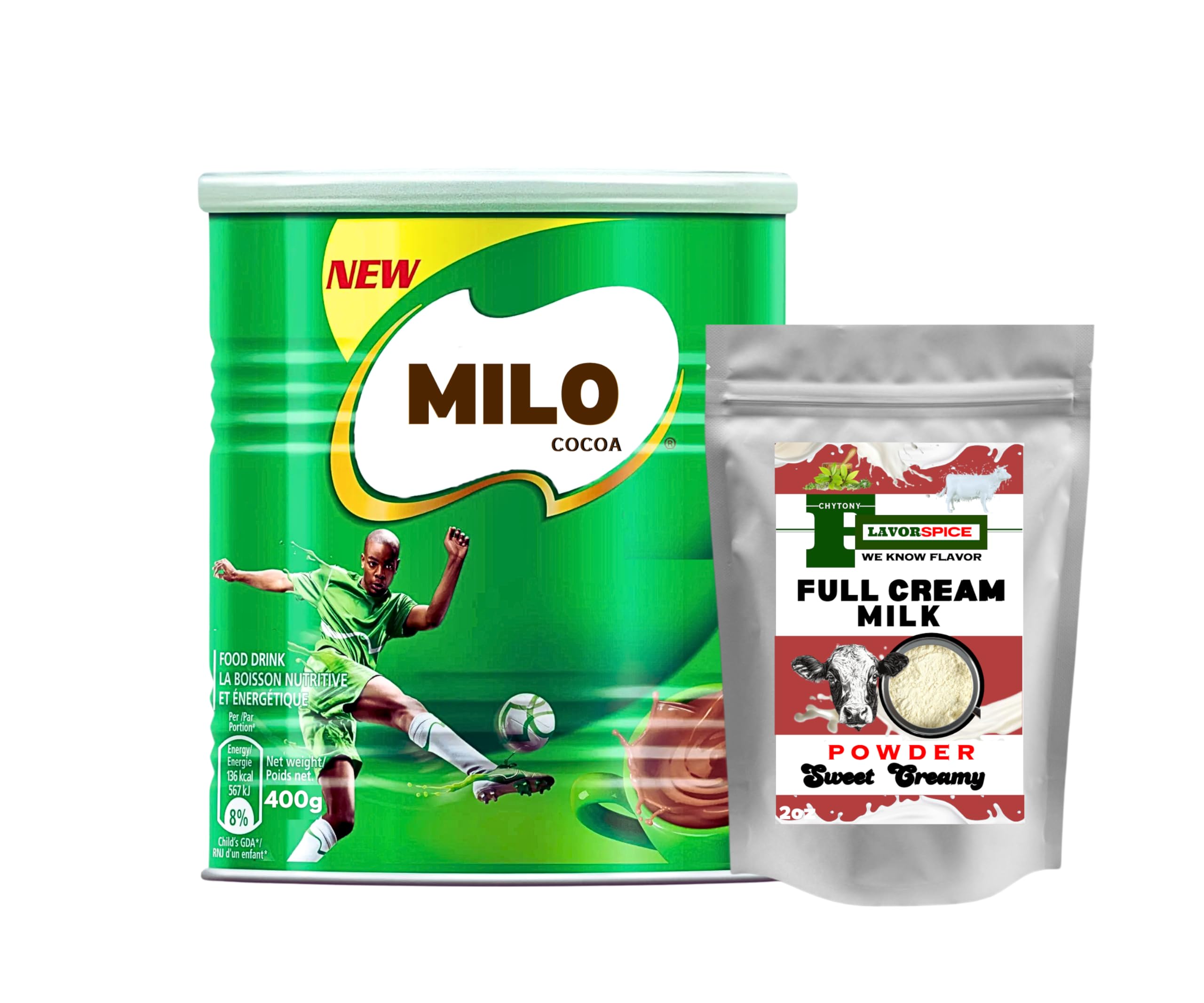 Chocolate Coco 400g TIN | With Free Flavor Spice Full Cream Powder Milk 2oz