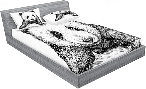 Miniatura 246 de Ambesonne Juego de sábanas bajeras y fundas de almohada occidentales, sombrero de vaquero con temática del salvaje oeste y cuerda de ganadería vieja