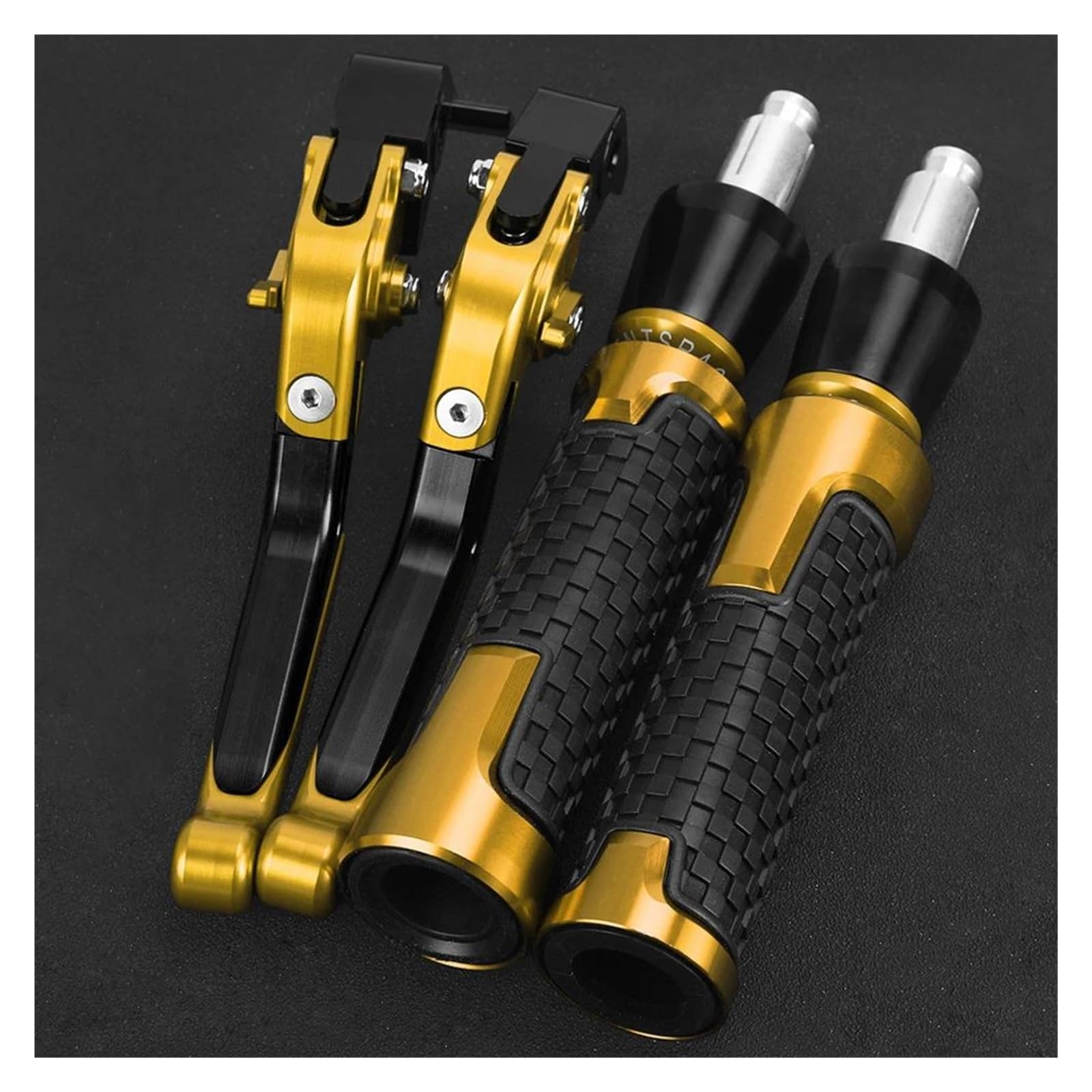 Wajuhjk Gold Motorcycle Accessories Brake Clutch Levers Handle Handlebar Grip Ends For Nc700 Nc700s Nc700x 2012-2013(Gold)